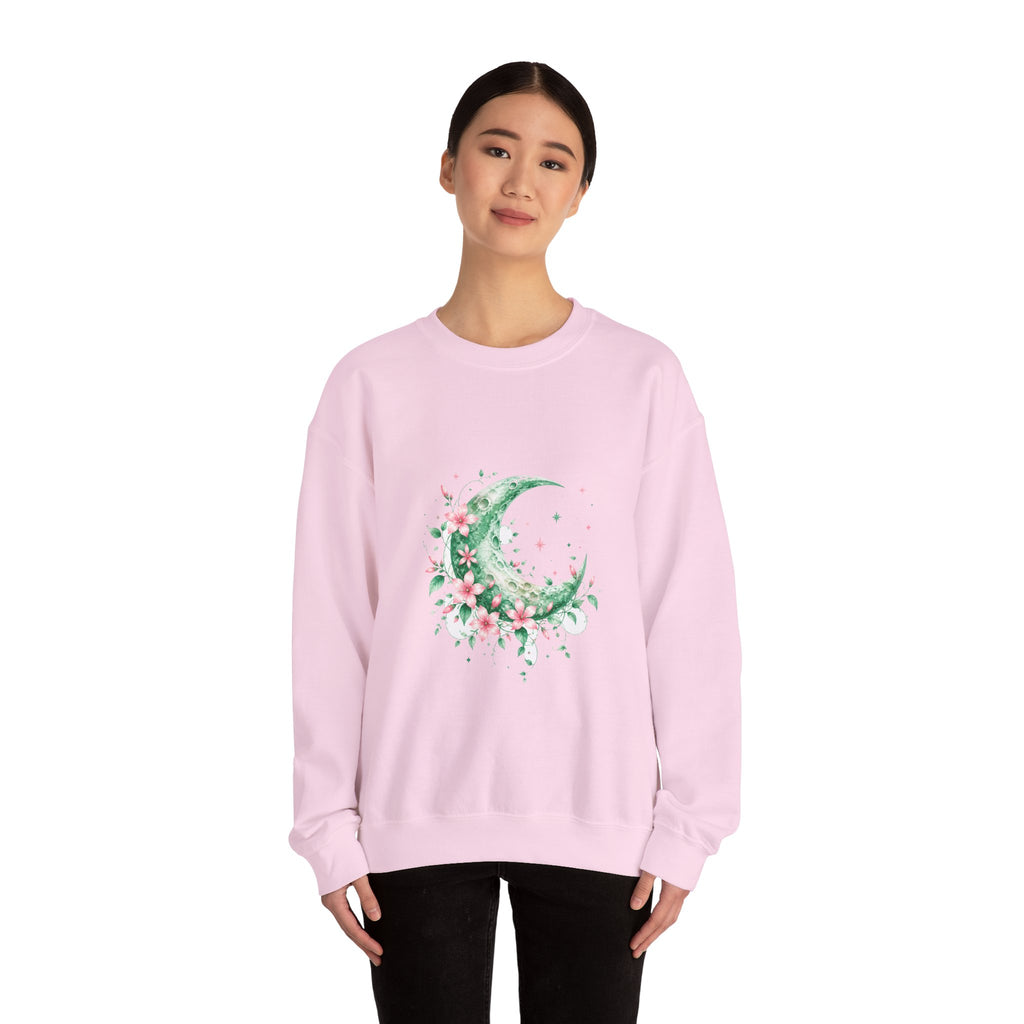 Matching Couple Sweatshirt - Sun & Moon Matching Couple Premium Fleece Sweatshirt Watercolor Art His Hers Birthday Gift - Design A