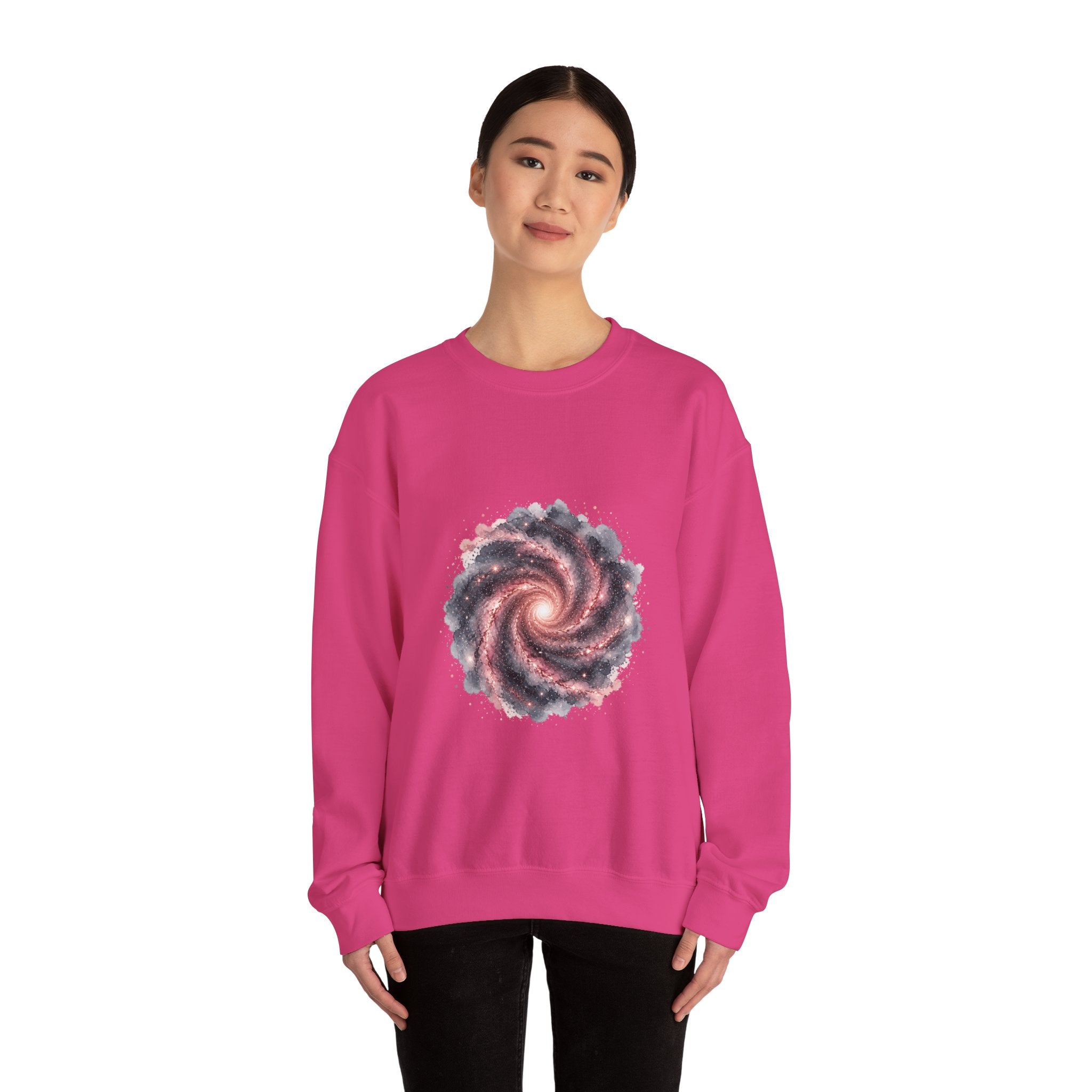 Matching Couple Sweatshirt - Galaxy & Supernova Matching Couple Premium Fleece Sweatshirt Watercolor Art His Hers Birthday Gift - Design A
