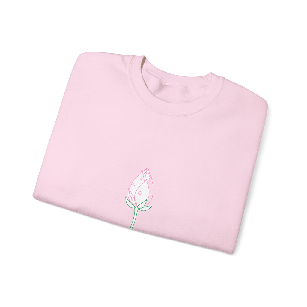 Matching Couple Sweatshirt - Open & Closed Lotus Matching Couple Premium Fleece Sweatshirt Minimalist Art His Hers Christmas Gift - Design B