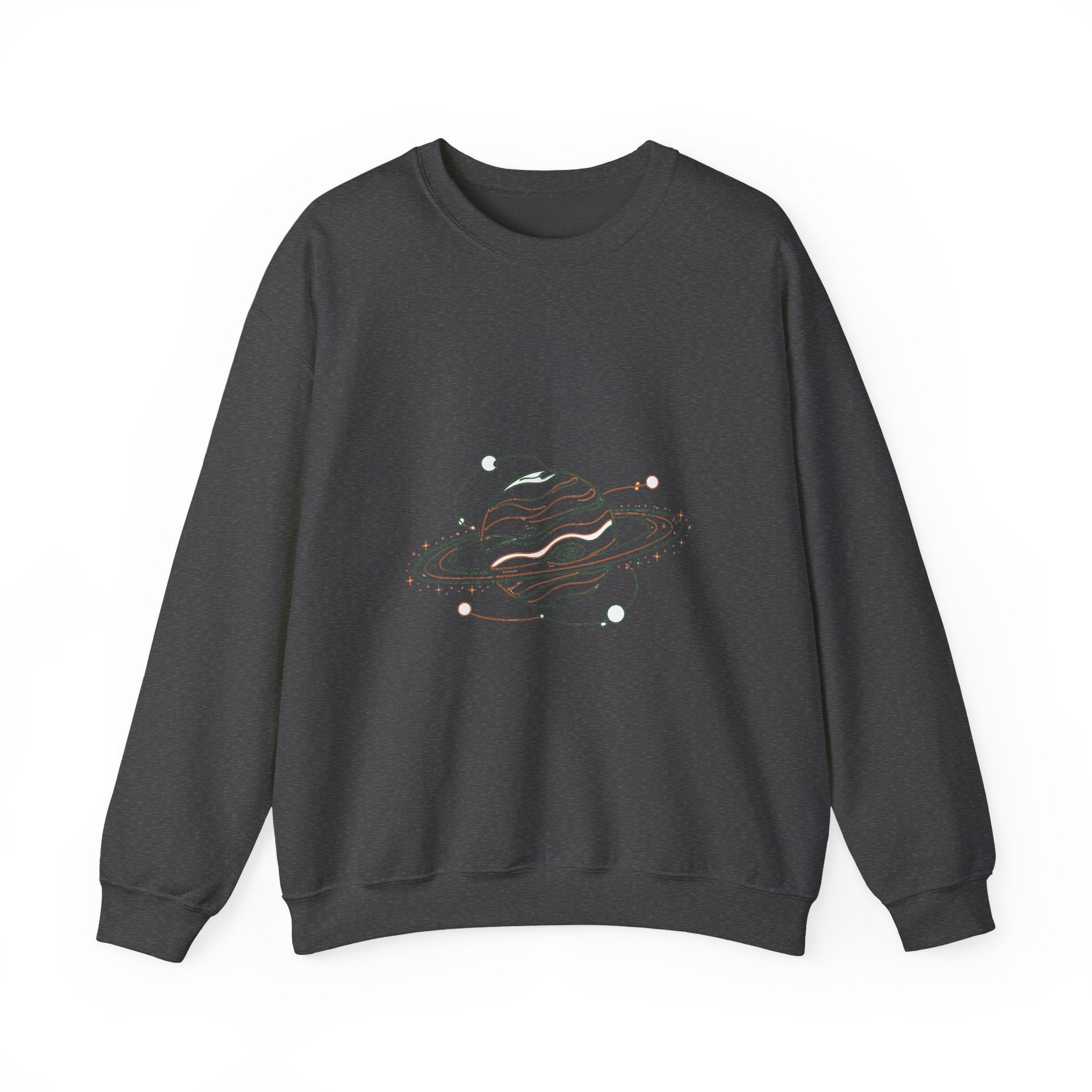 Matching Couple Sweatshirt - Astronaut & Planet Matching Couple Comfort Colors Crew Minimalist Art His Hers Christmas Gift - Design B