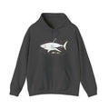 Matching Couple Sweatshirt - Shark & Dolphin Matching Couple Hooded Sweatshirt Minimalist Art His Hers Valentine Gift - Design A