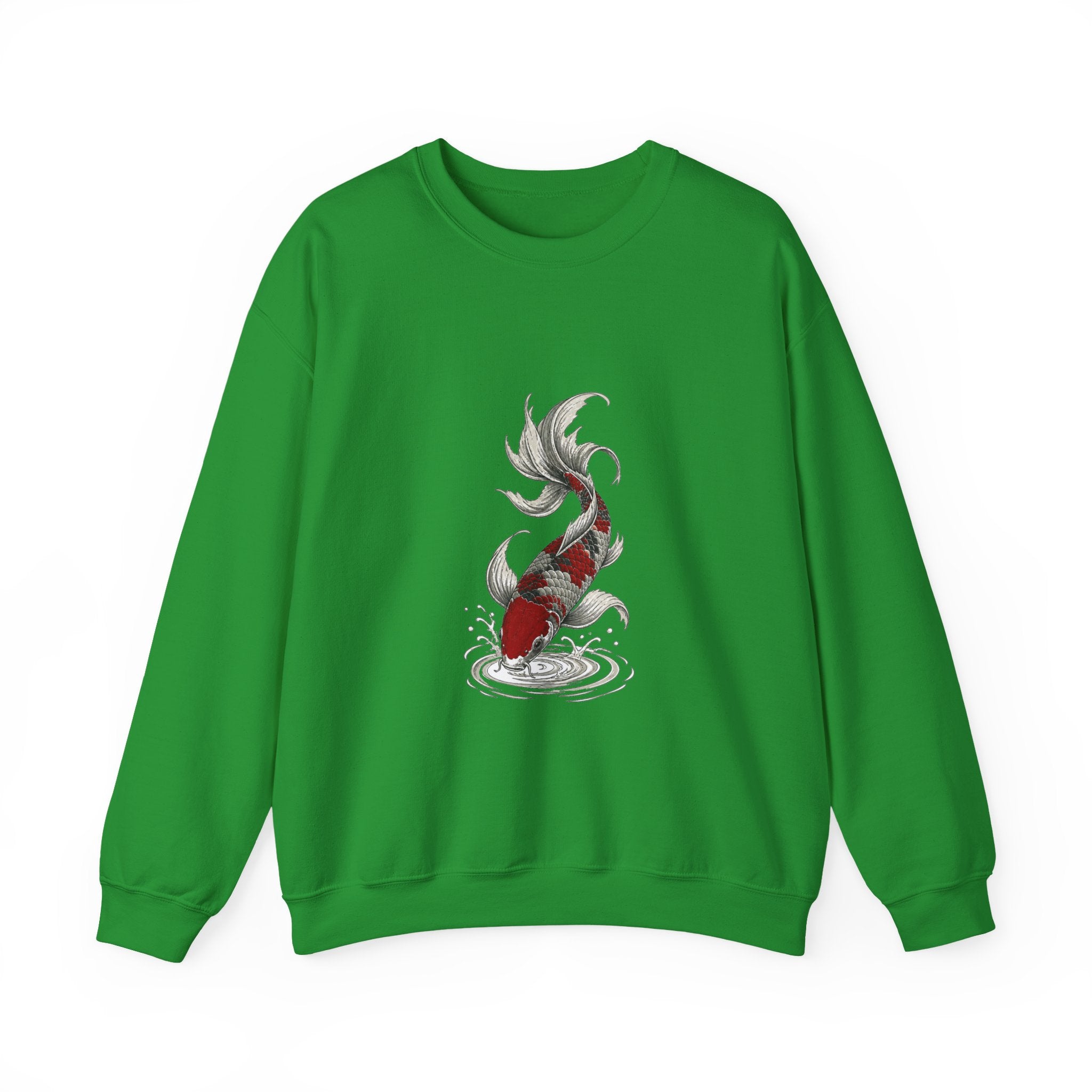 Matching Couple Sweatshirt - Koi Fish Yin Yang Matching Couple Crewneck Sweatshirt Hand-Drawn Art His Hers Best Friend Gift - Design B