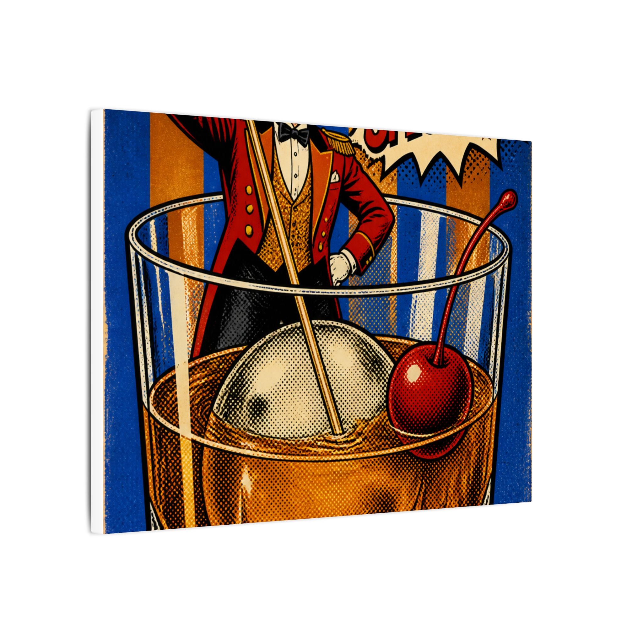 Old Fashioned Ringmaster Wall Art Canvas 16×20 Pop Art Living Room Decor Maximalist Print