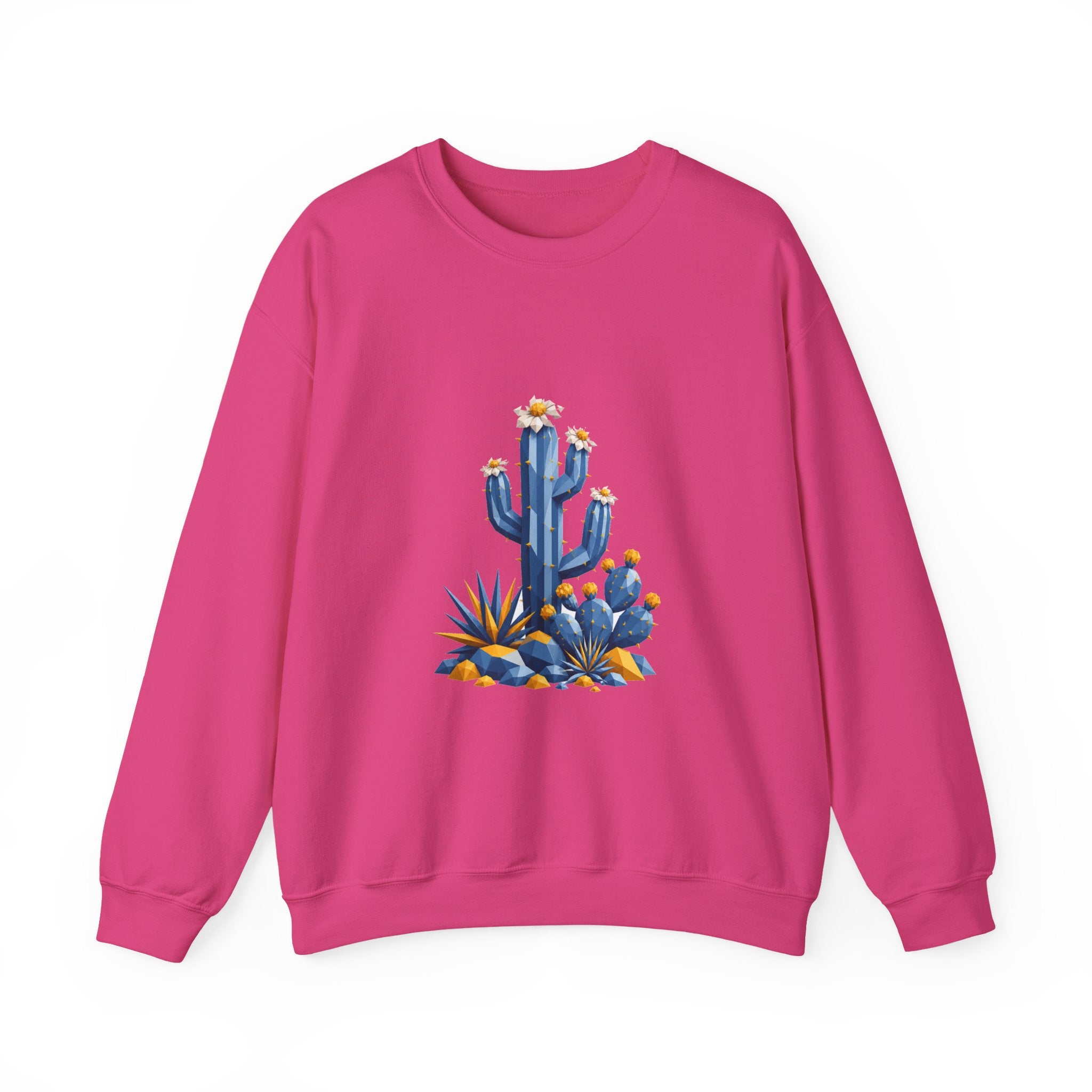 Matching Couple Sweatshirt - Desert & Rainforest Matching Couple Crewneck Sweatshirt Geometric Art His Hers Couple Gift - Design A
