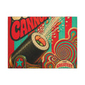 Sushi Roll Cannon Wall Art Canvas 16×20 Psychedelic Cafe Decor Maximalist Print