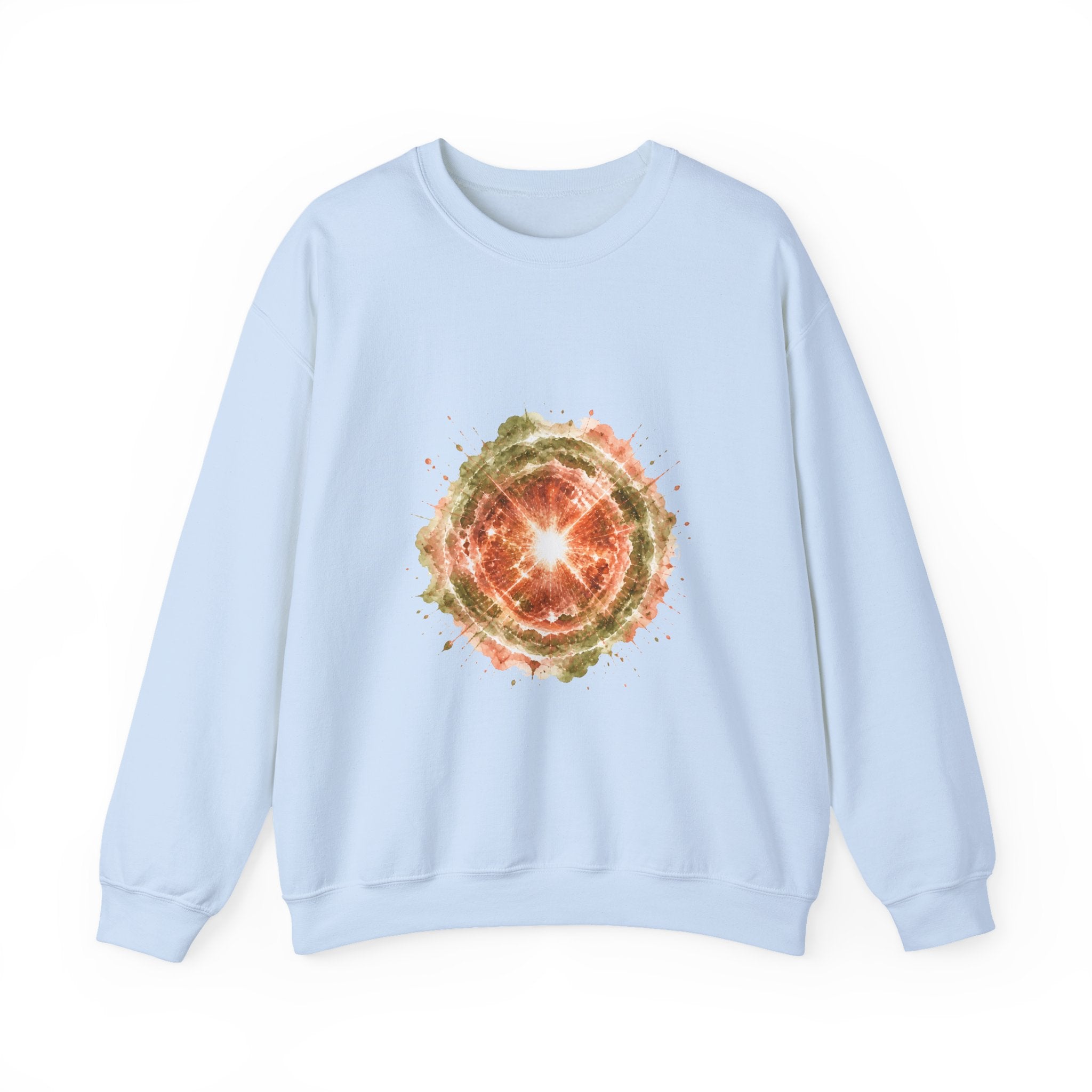 Matching Couple Sweatshirt - Galaxy & Supernova Matching Couple Crewneck Sweatshirt Watercolor Art His Hers Engagement Gift - Design B