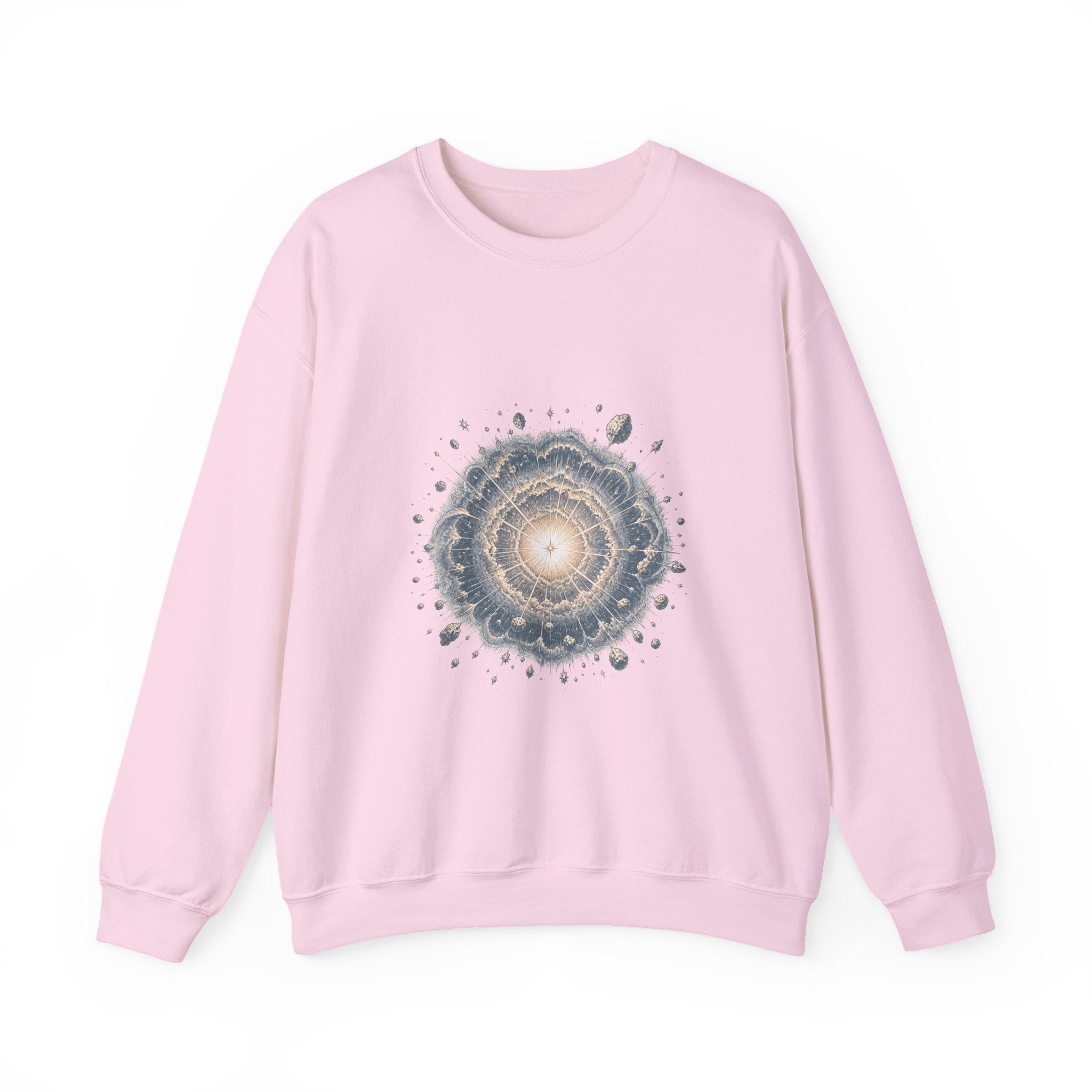 Matching Couple Sweatshirt - Galaxy & Supernova Matching Couple Comfort Colors Crew Vintage Art His Hers Honeymoon Gift - Design B