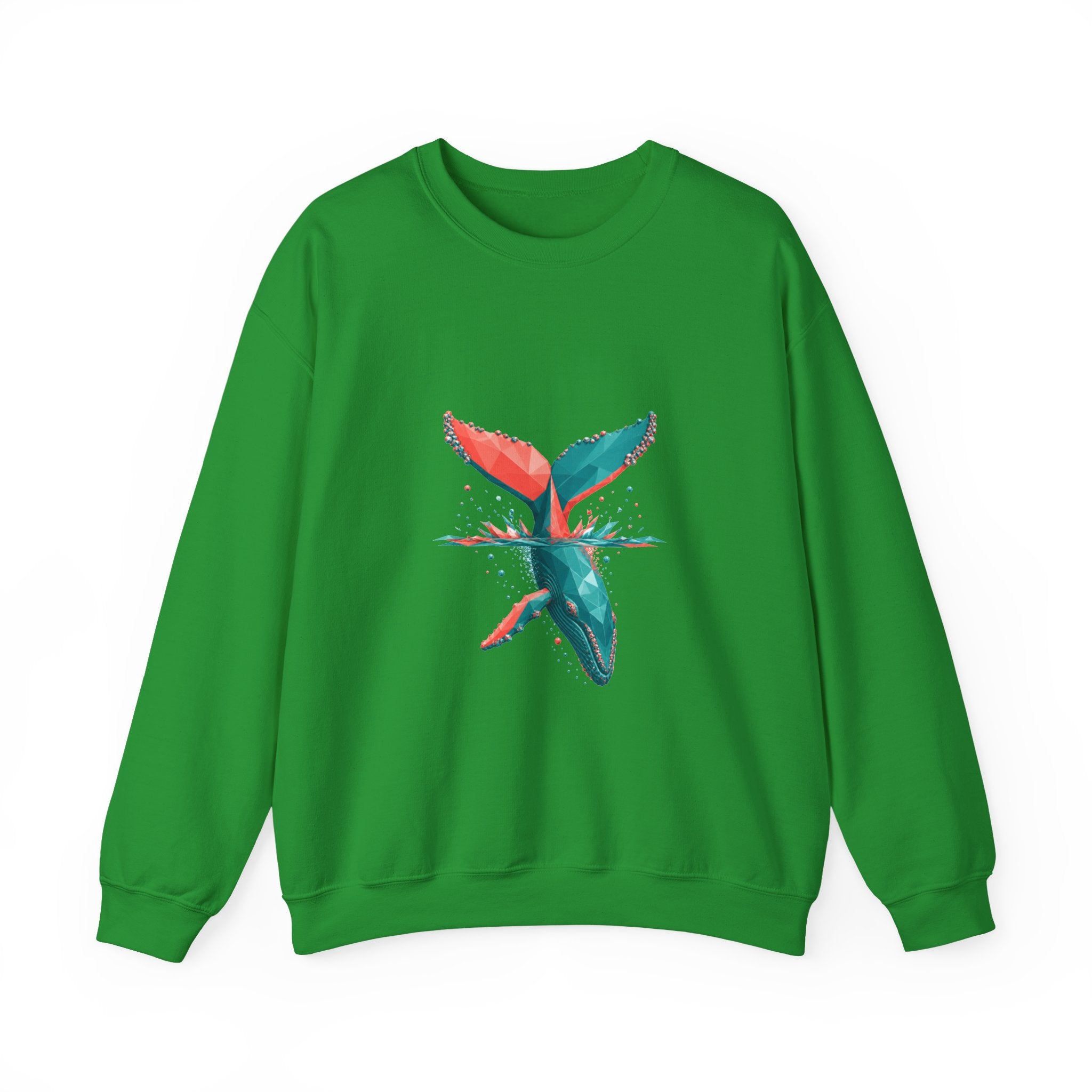 Matching Couple Sweatshirt - Eagle & Whale Matching Couple Comfort Colors Crew Geometric Art His Hers Love Gift - Design B