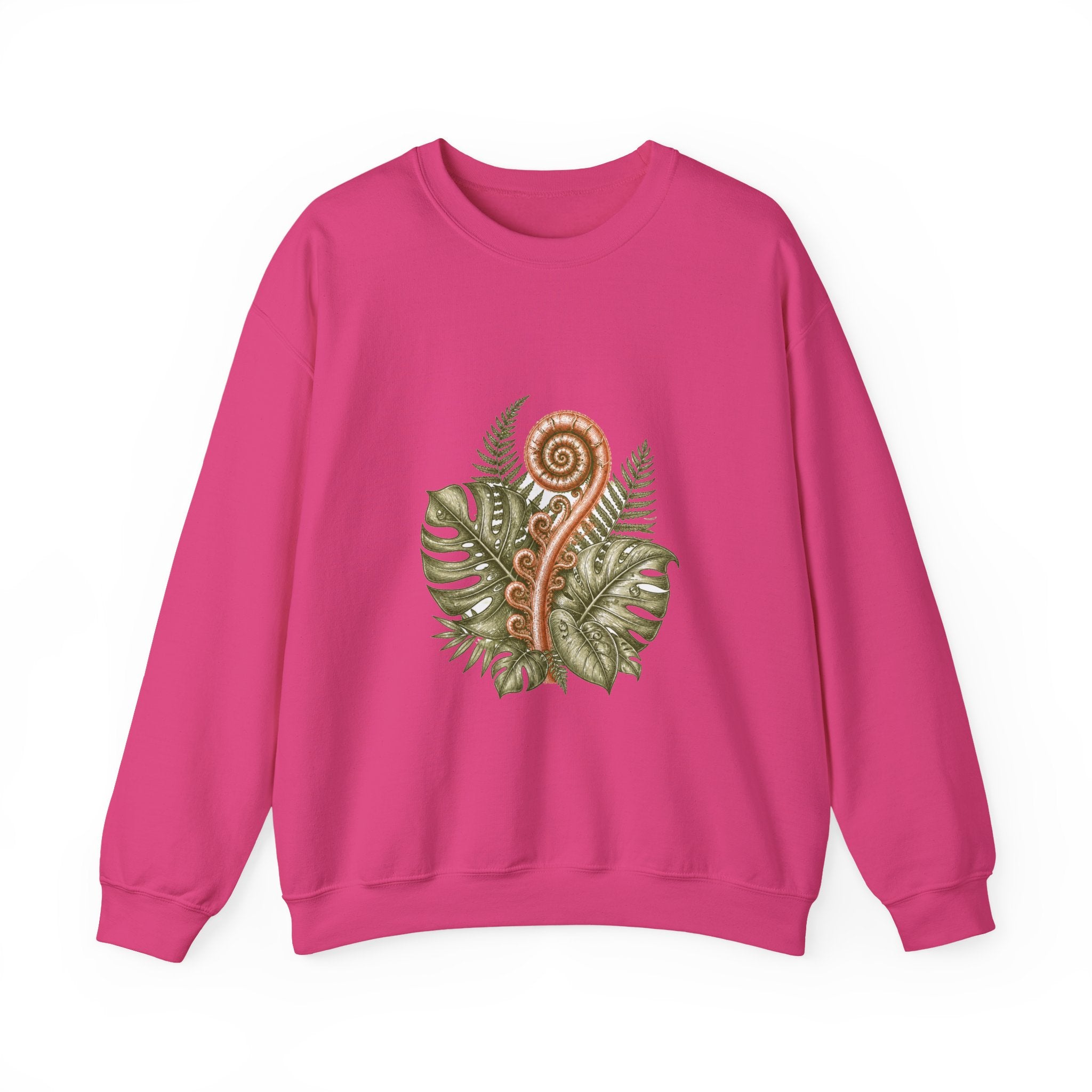 Matching Couple Sweatshirt - Desert & Rainforest Matching Couple Crewneck Sweatshirt Hand-Drawn Art His Hers Best Friend Gift - Design B