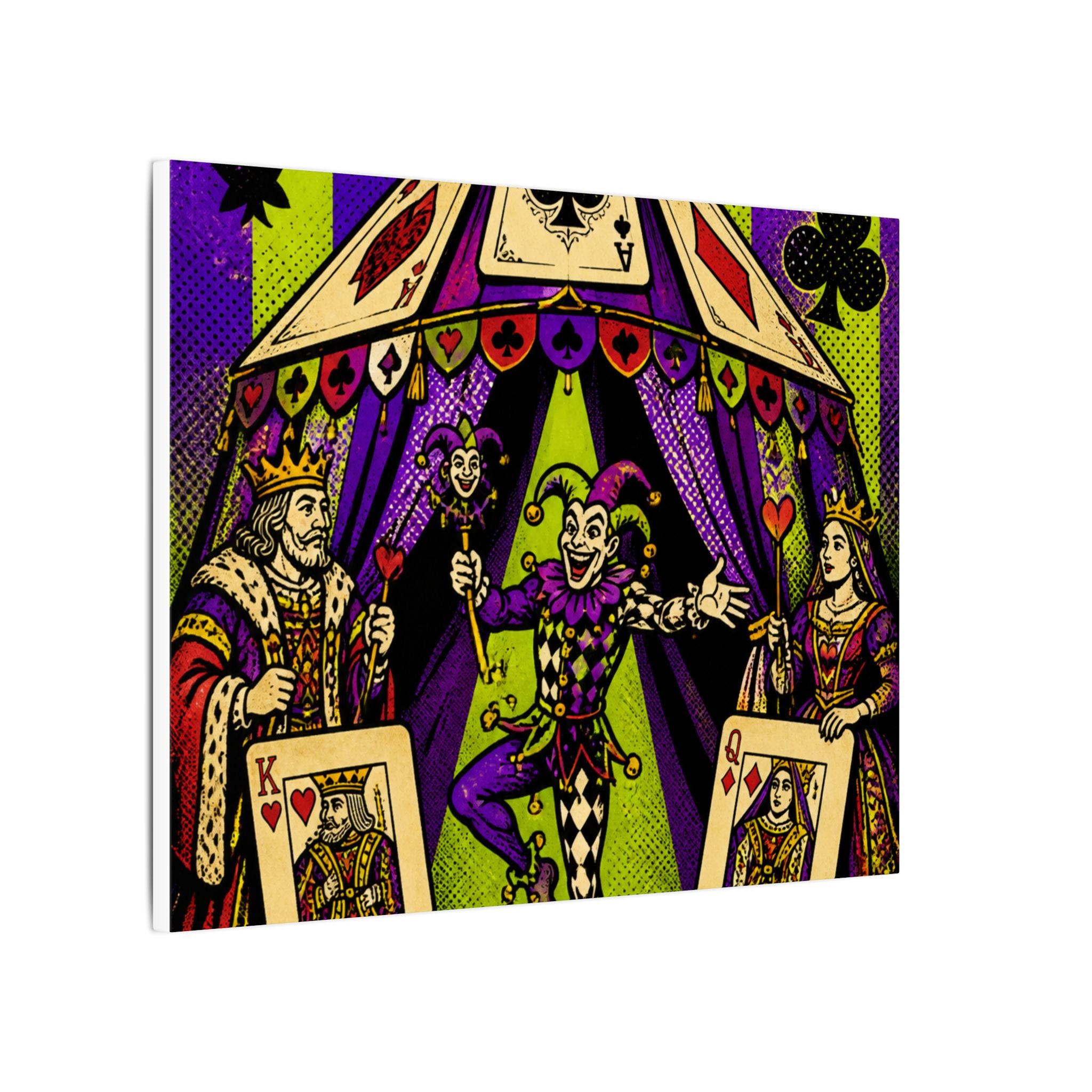 Playing Cards Tent Wall Art Canvas 16×20 Pop Art Living Room Decor Maximalist Print