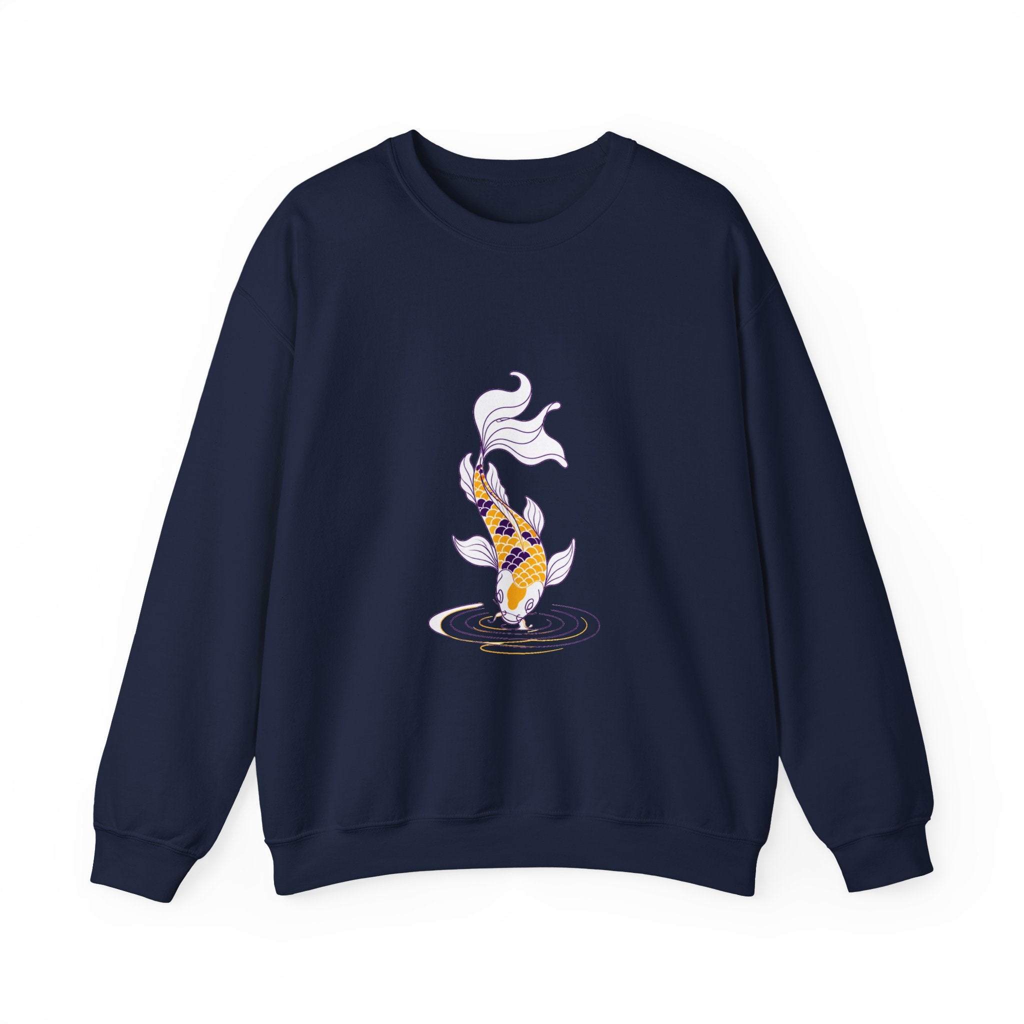 Matching Couple Sweatshirt - Koi Fish Yin Yang Matching Couple Comfort Colors Crew Minimalist Art His Hers Christmas Gift - Design B