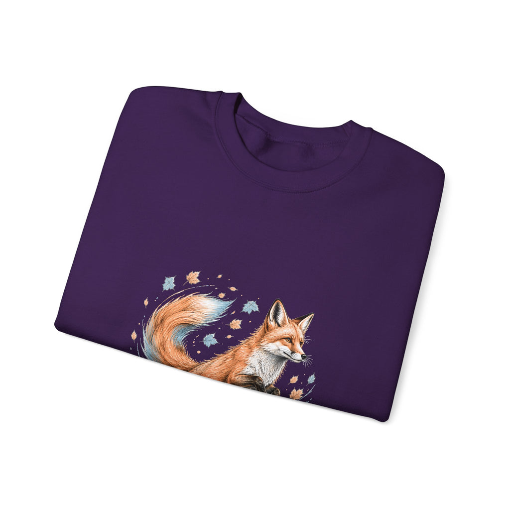 Matching Couple Sweatshirt - Fox & Rabbit Matching Couple Premium Fleece Sweatshirt Hand-Drawn Art His Hers Anniversary Gift - Design A