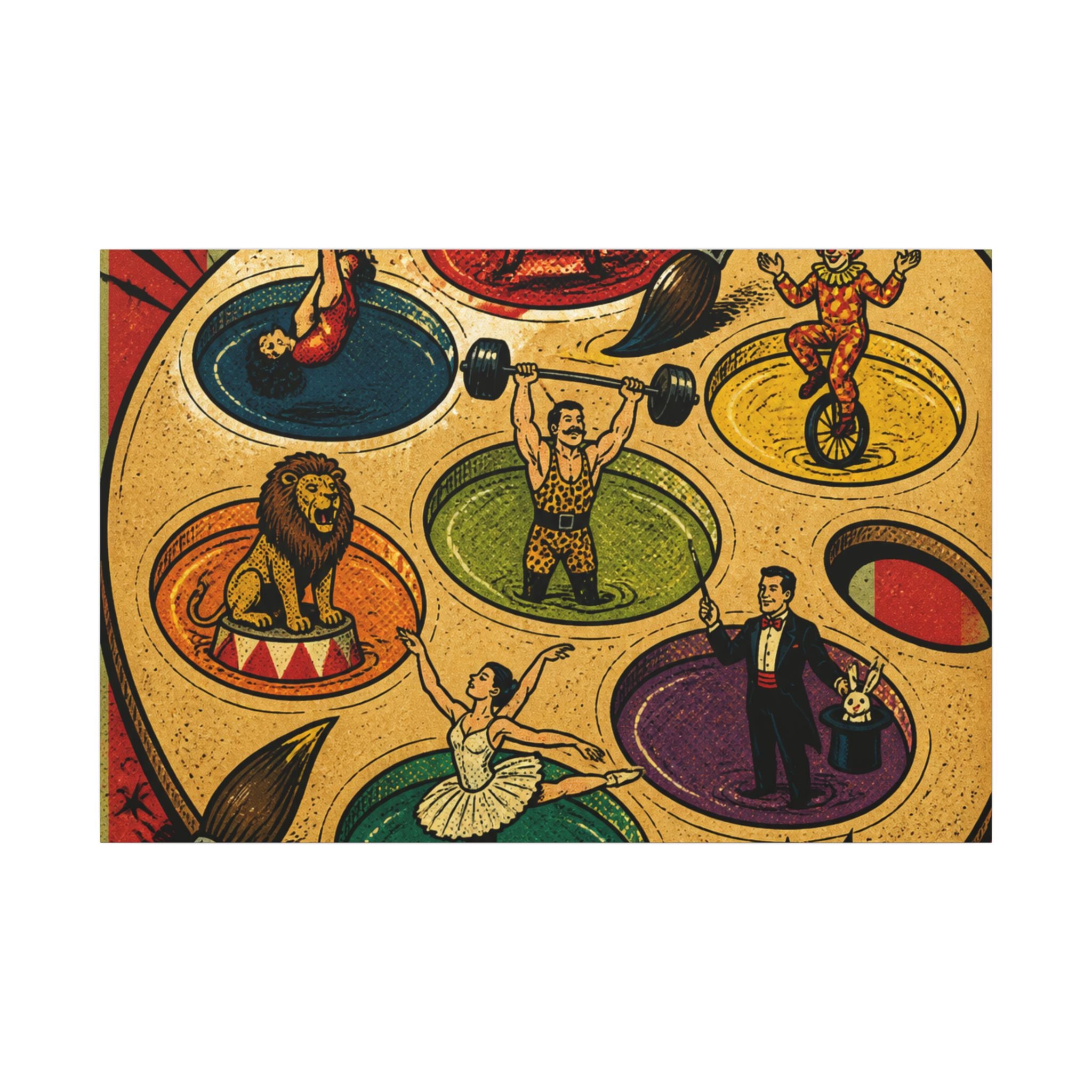 Paint Palette Stage Wall Art Canvas 16×20 Pop Art Living Room Decor Maximalist Print