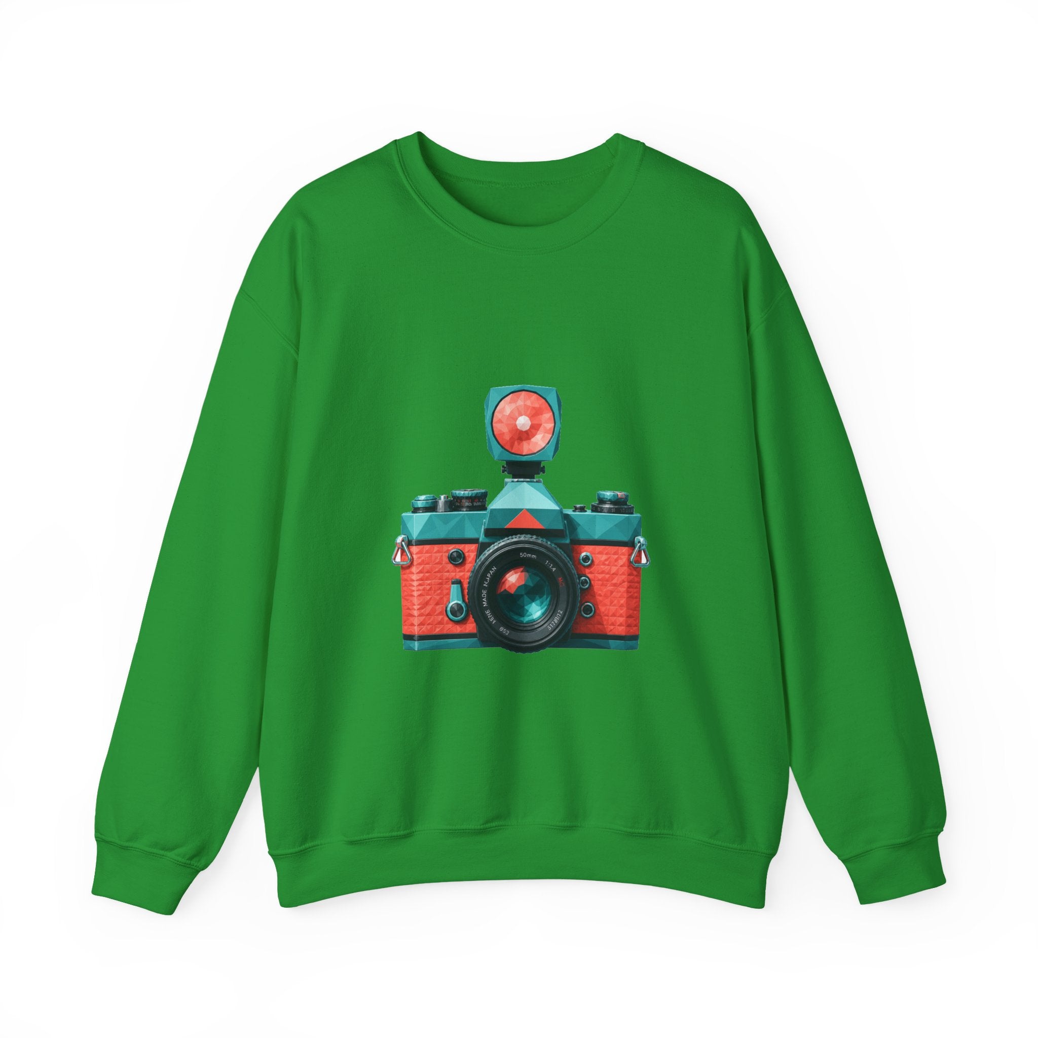 Matching Couple Sweatshirt - Camera & Film Matching Couple Crewneck Sweatshirt Geometric Art His Hers Couple Gift - Design A