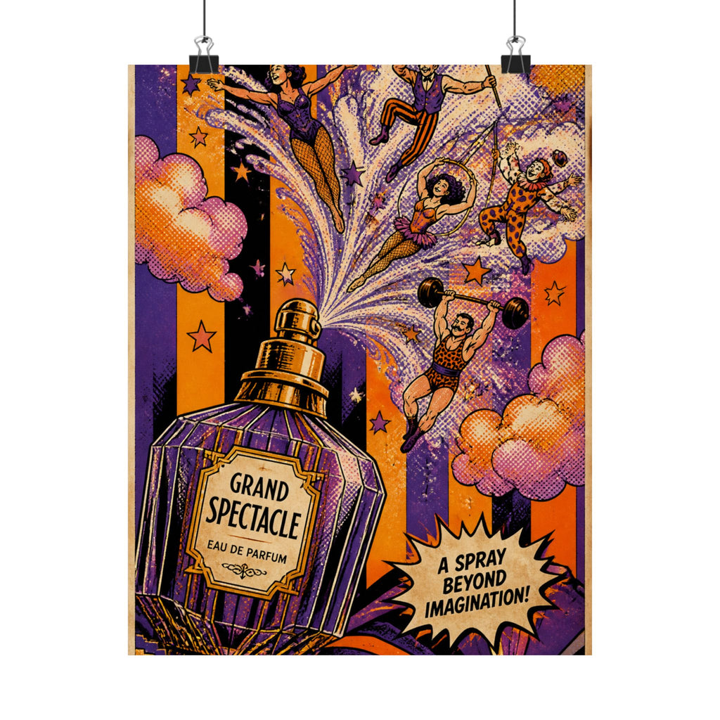 Perfume Bottle Fountain Wall Art Poster 24×36 Pop Art Restaurant Decor Maximalist Print