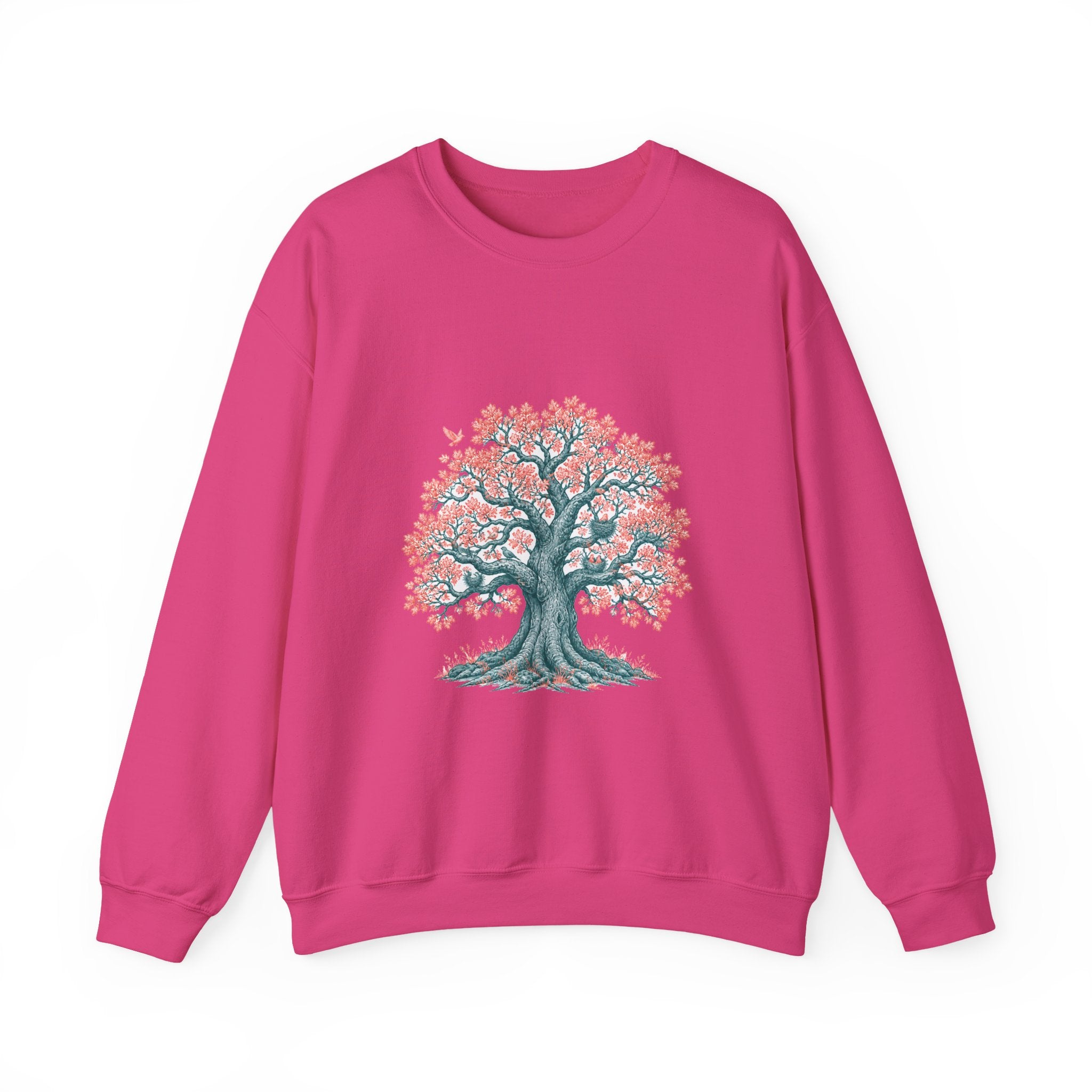 Matching Couple Sweatshirt - Ancient Oak & Deep Roots Matching Couple Crewneck Sweatshirt Hand-Drawn Art His Hers Best Friend Gift - Design A