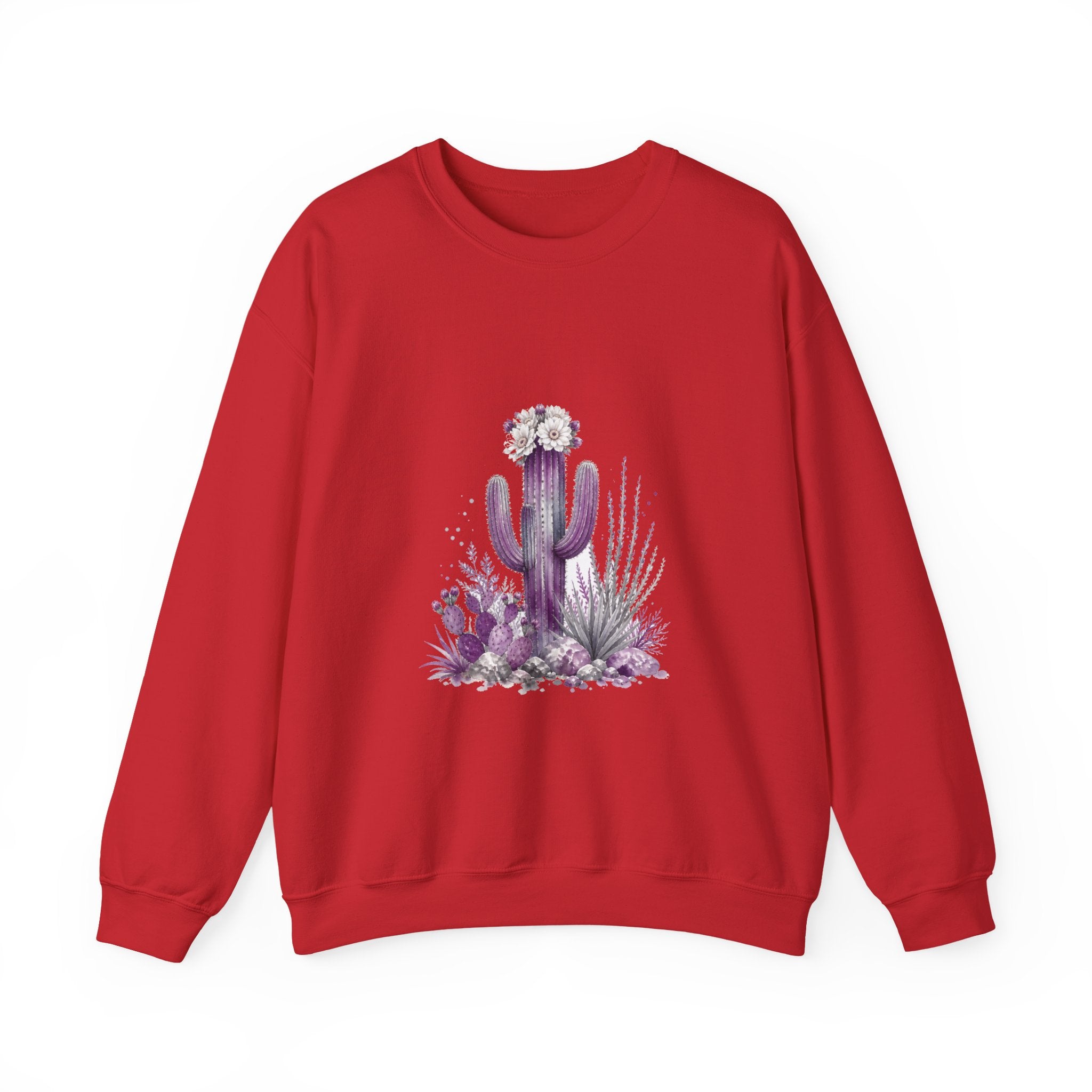 Matching Couple Sweatshirt - Desert & Rainforest Matching Couple Comfort Colors Crew Watercolor Art His Hers Birthday Gift - Design A