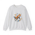 Matching Couple Sweatshirt - Fox & Rabbit Matching Couple Premium Fleece Sweatshirt Watercolor Art His Hers Birthday Gift - Design A
