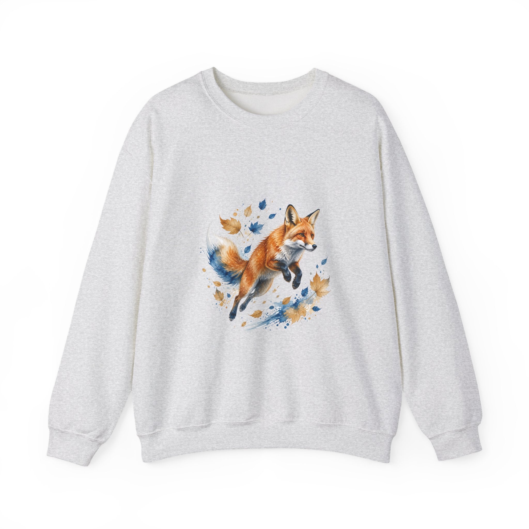 Matching Couple Sweatshirt - Fox & Rabbit Matching Couple Premium Fleece Sweatshirt Watercolor Art His Hers Birthday Gift - Design A