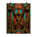 Strongman Bear Wall Art Poster 24×36 Baroque Studio Decor Maximalist Print