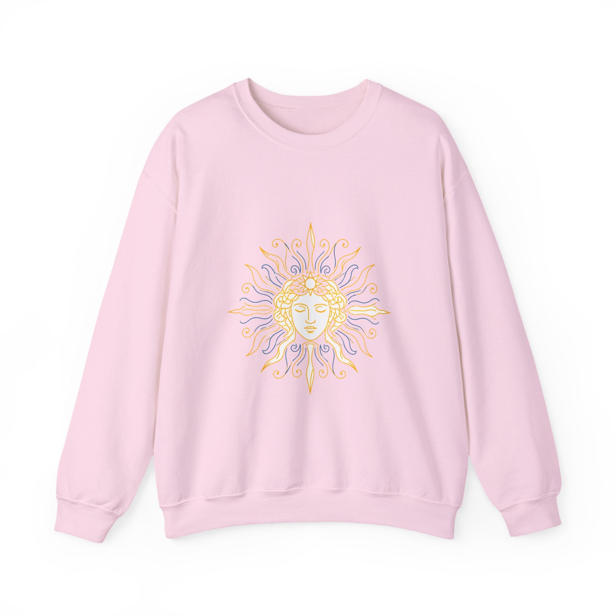 Matching Couple Sweatshirt - Helios & Selene Matching Couple Crewneck Sweatshirt Minimalist Art His Hers Valentine Gift - Design A