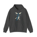 Matching Couple Sweatshirt - Eagle & Whale Matching Couple Hooded Sweatshirt Geometric Art His Hers Couple Gift - Design B