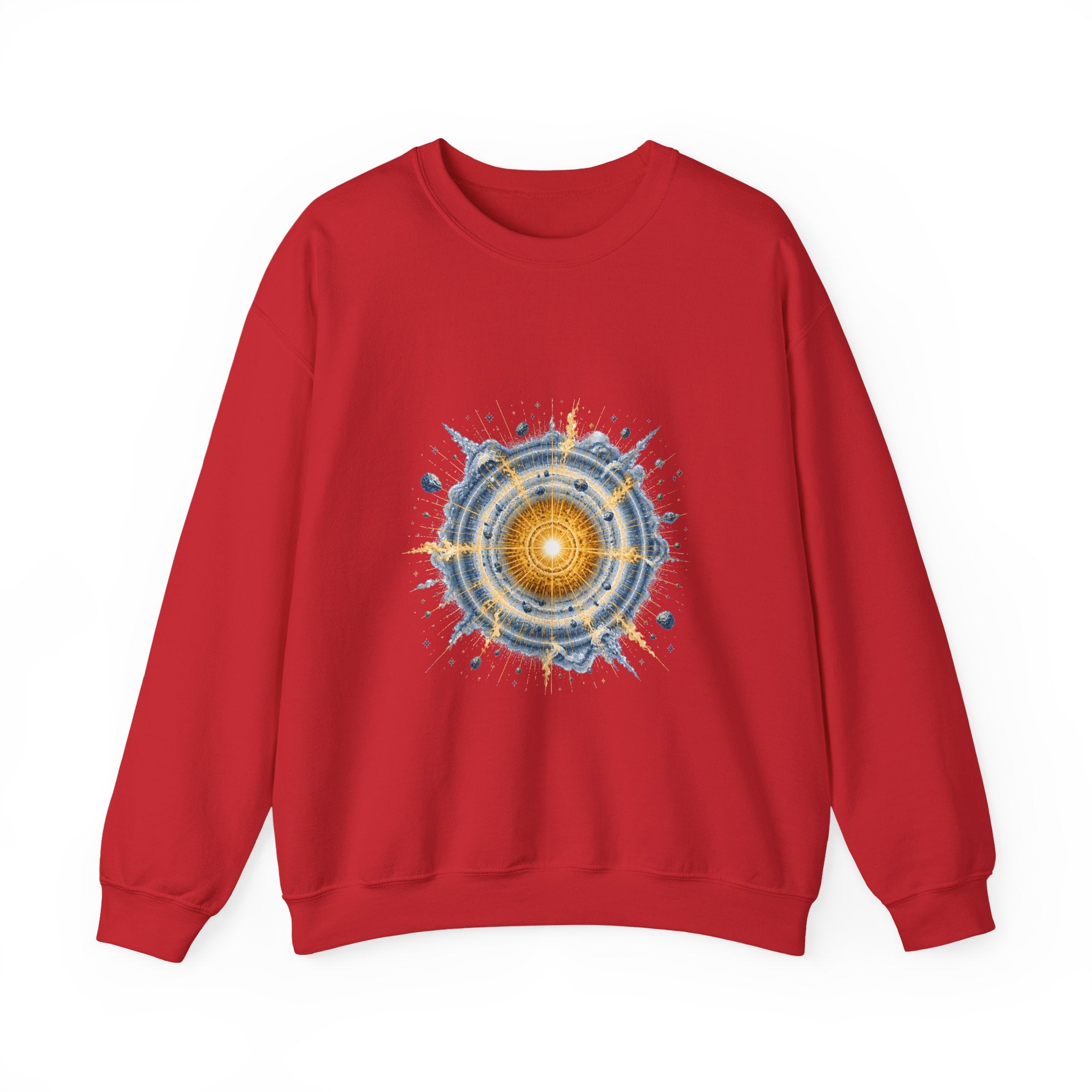 Matching Couple Sweatshirt - Galaxy & Supernova Matching Couple Crewneck Sweatshirt Vintage Art His Hers Wedding Gift - Design B