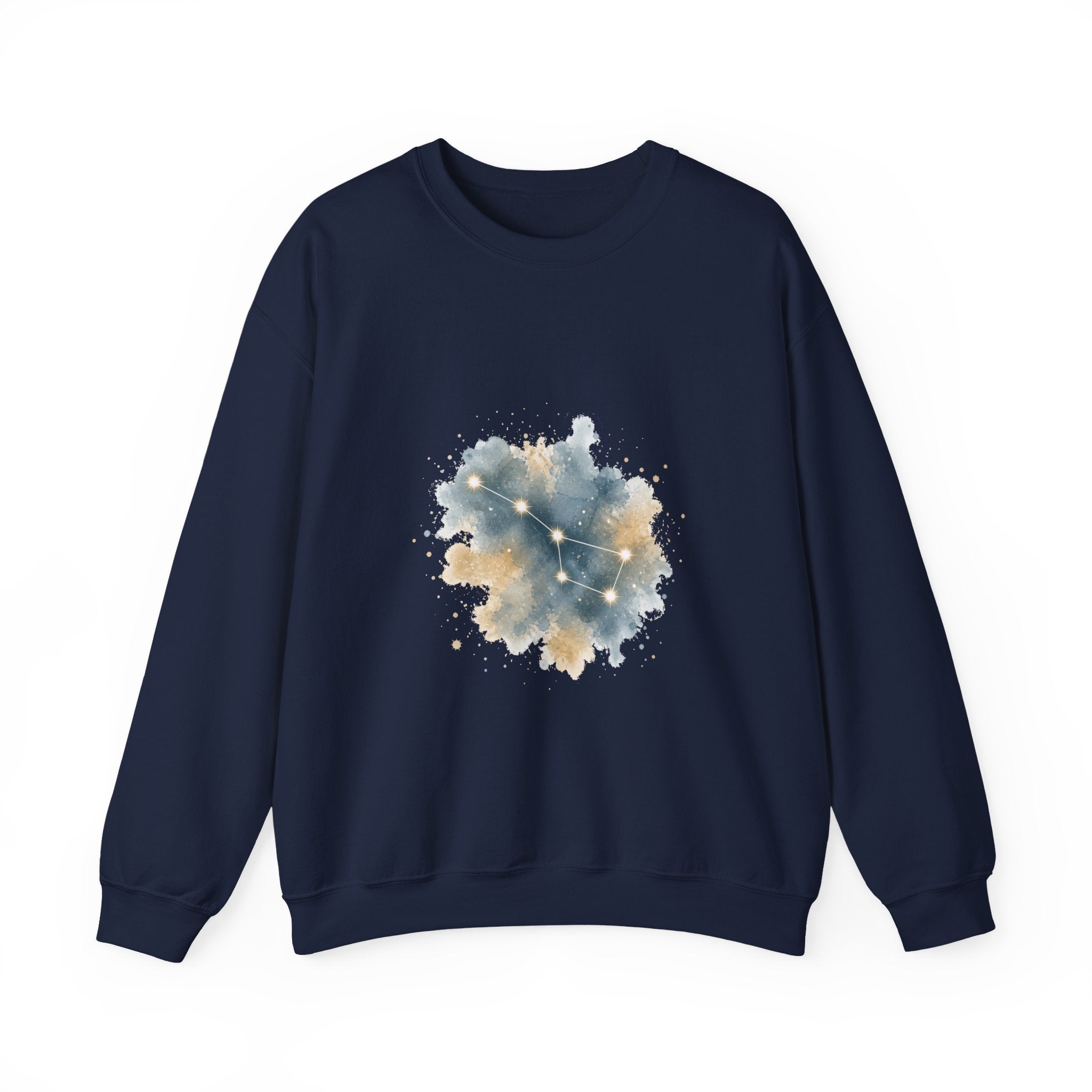 Matching Couple Sweatshirt - Big & Little Dipper Matching Couple Premium Fleece Sweatshirt Watercolor Art His Hers Birthday Gift - Design A