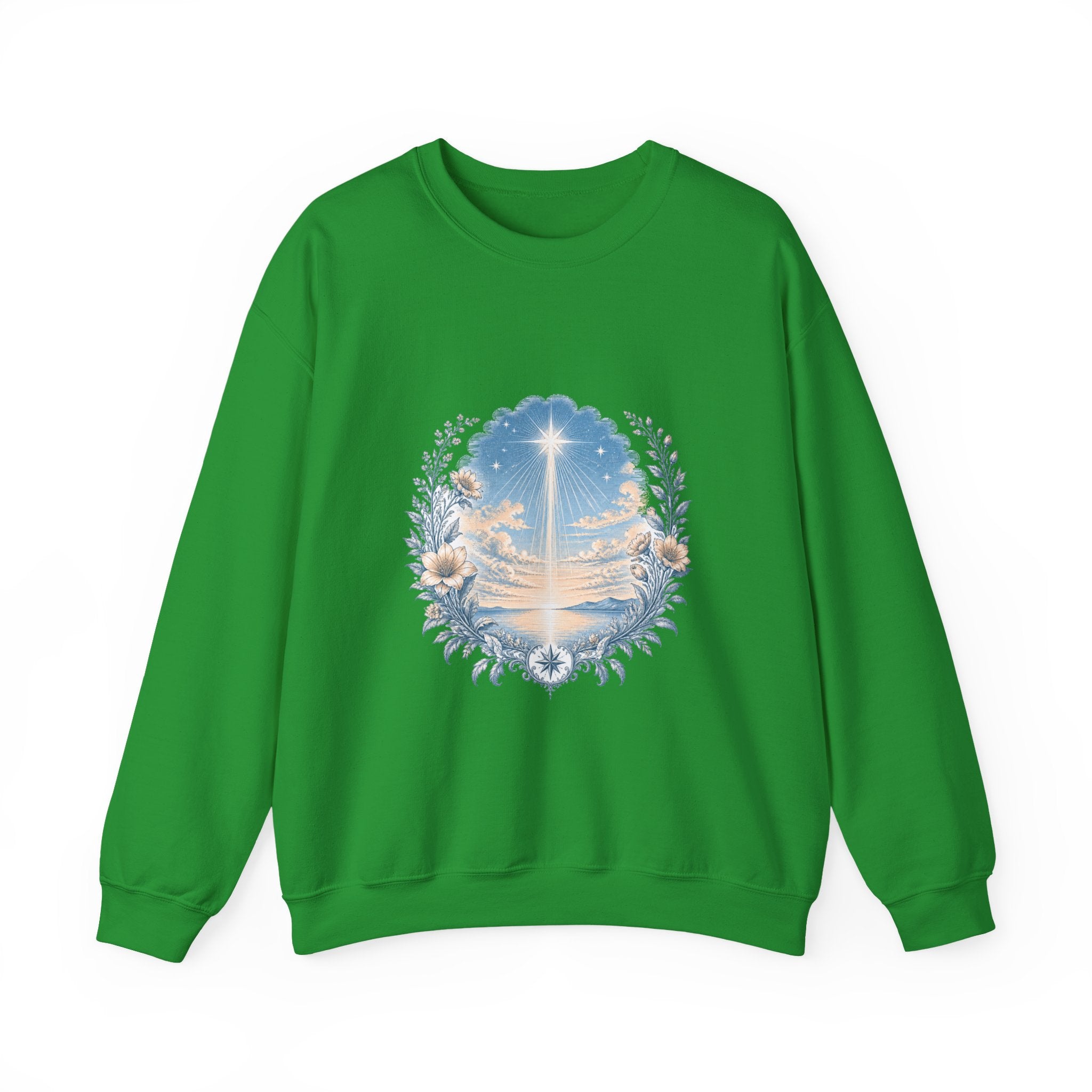Matching Couple Sweatshirt - Evening & Morning Star Matching Couple Comfort Colors Crew Vintage Art His Hers Honeymoon Gift - Design A
