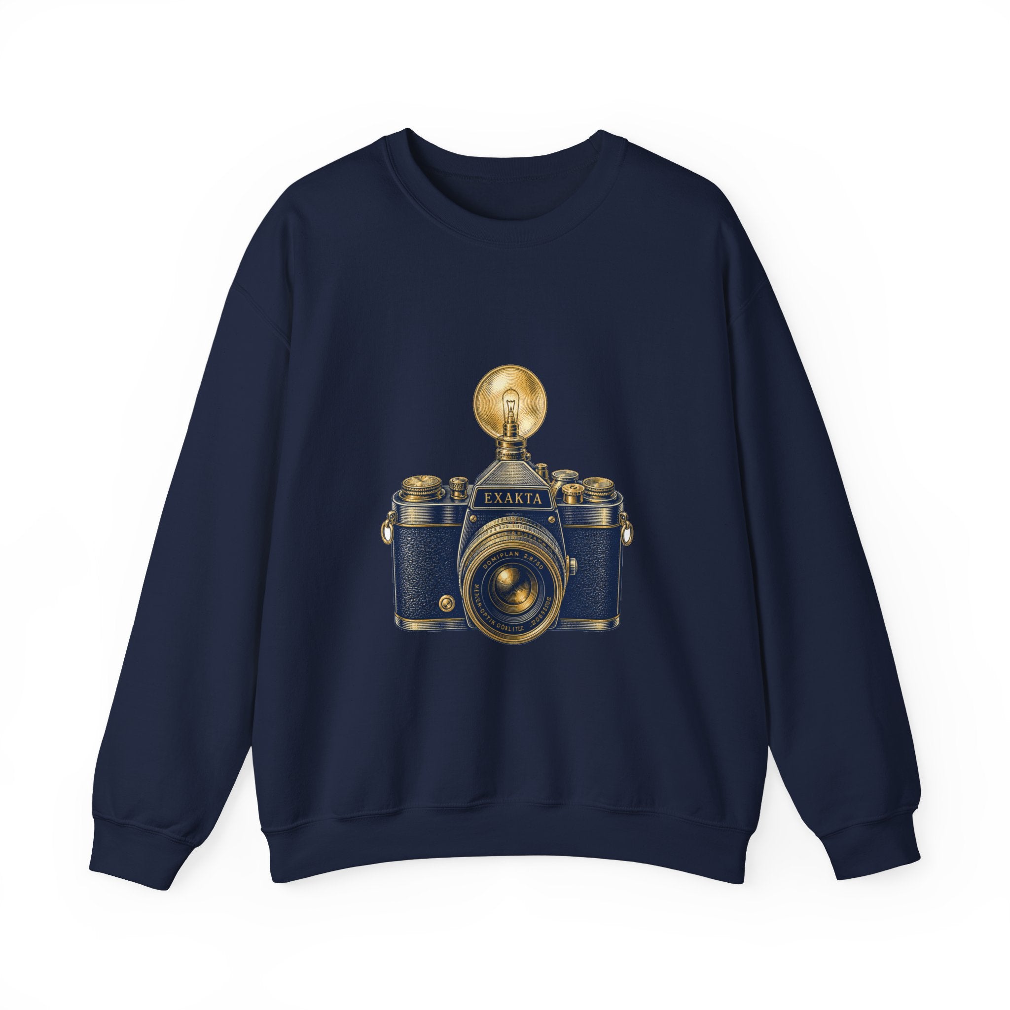 Matching Couple Sweatshirt - Camera & Film Matching Couple Premium Fleece Sweatshirt Vintage Art His Hers Honeymoon Gift - Design A