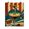 Espresso Martini Acrobat Wall Art Poster 18×24 Pop Art Living Room Decor Maximalist Print