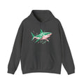 Matching Couple Sweatshirt - Shark & Dolphin Matching Couple Hooded Sweatshirt Geometric Art His Hers Couple Gift - Design A