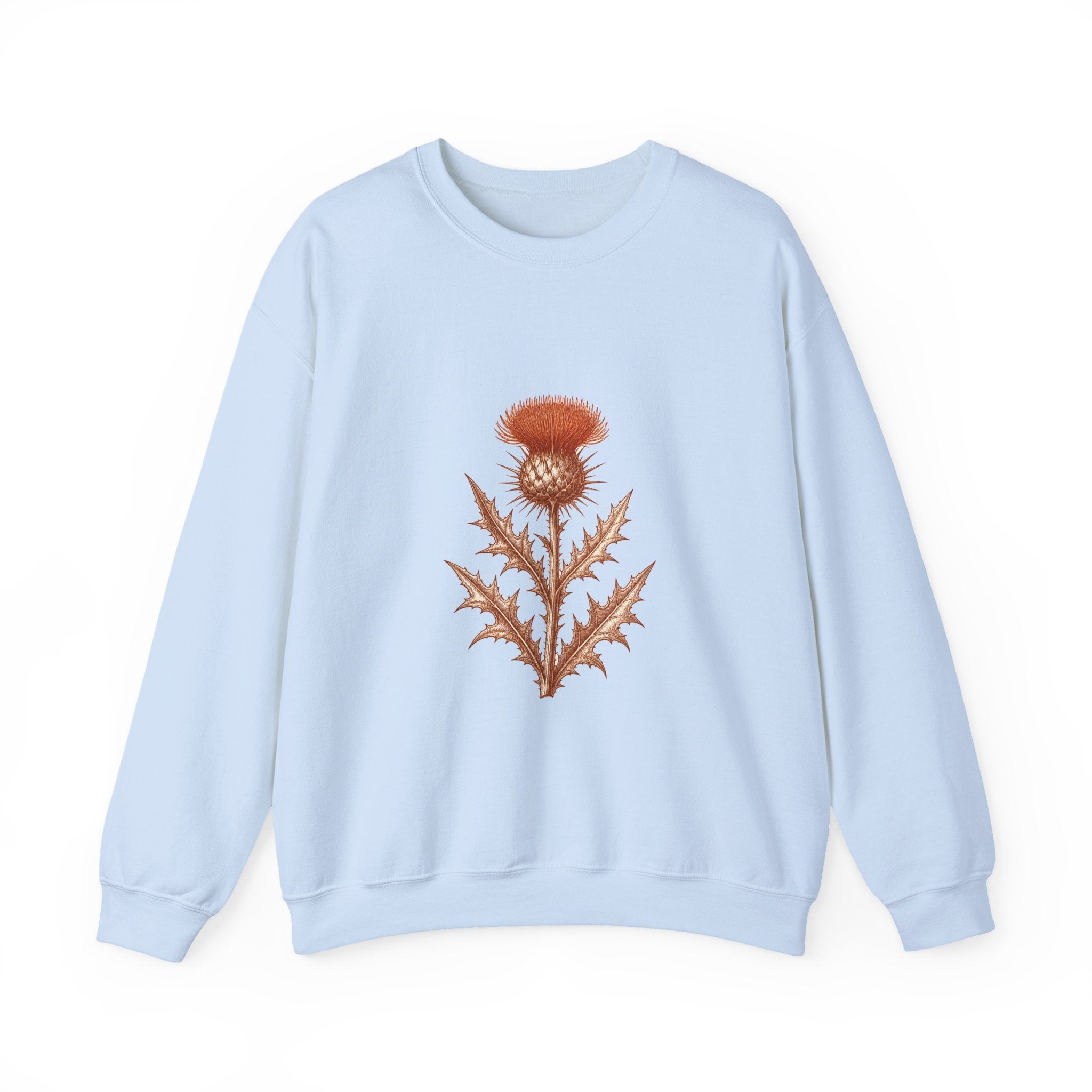 Matching Couple Sweatshirt - Lavender & Thistle Matching Couple Crewneck Sweatshirt Vintage Art His Hers Wedding Gift - Design B