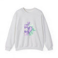Matching Couple Sweatshirt - Puzzle Pieces Matching Couple Comfort Colors Crew Watercolor Art His Hers Birthday Gift - Design B