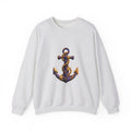 Matching Couple Sweatshirt - Anchor & Sail Matching Couple Crewneck Sweatshirt Geometric Art His Hers Couple Gift - Design A