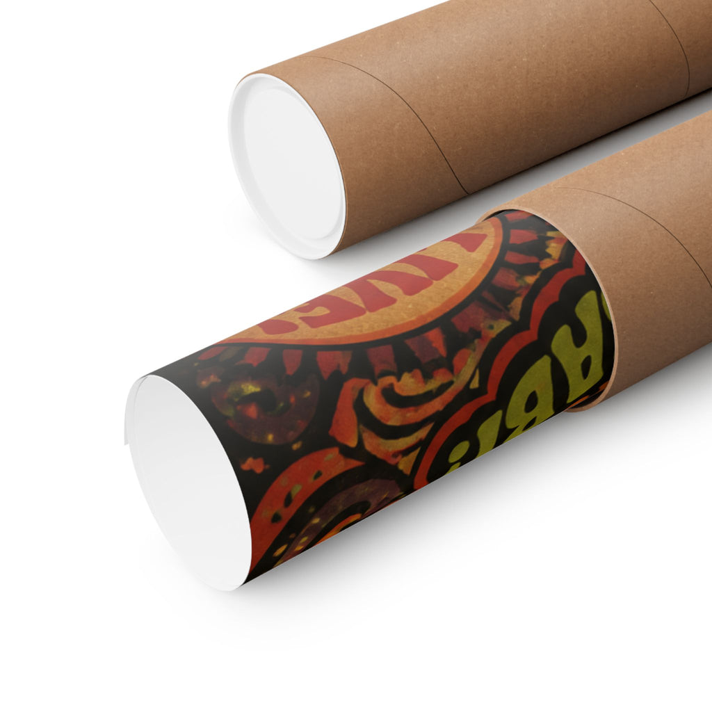Sushi Roll Cannon Wall Art Poster 18×24 Psychedelic Cafe Decor Maximalist Print