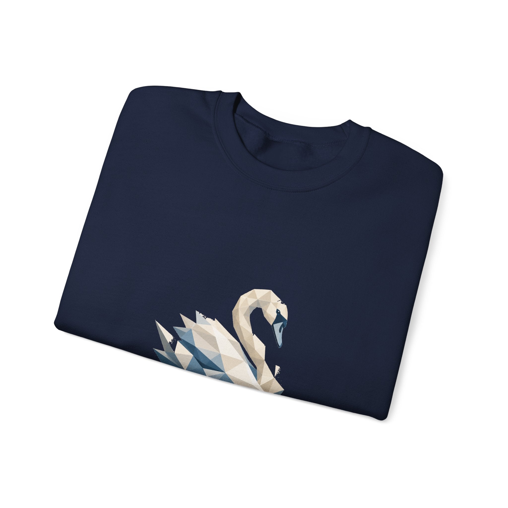 Matching Couple Sweatshirt - Raven & Swan Matching Couple Comfort Colors Crew Geometric Art His Hers Love Gift - Design B