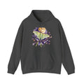 Matching Couple Sweatshirt - Butterfly & Moth Matching Couple Hooded Sweatshirt Watercolor Art His Hers Engagement Gift - Design B