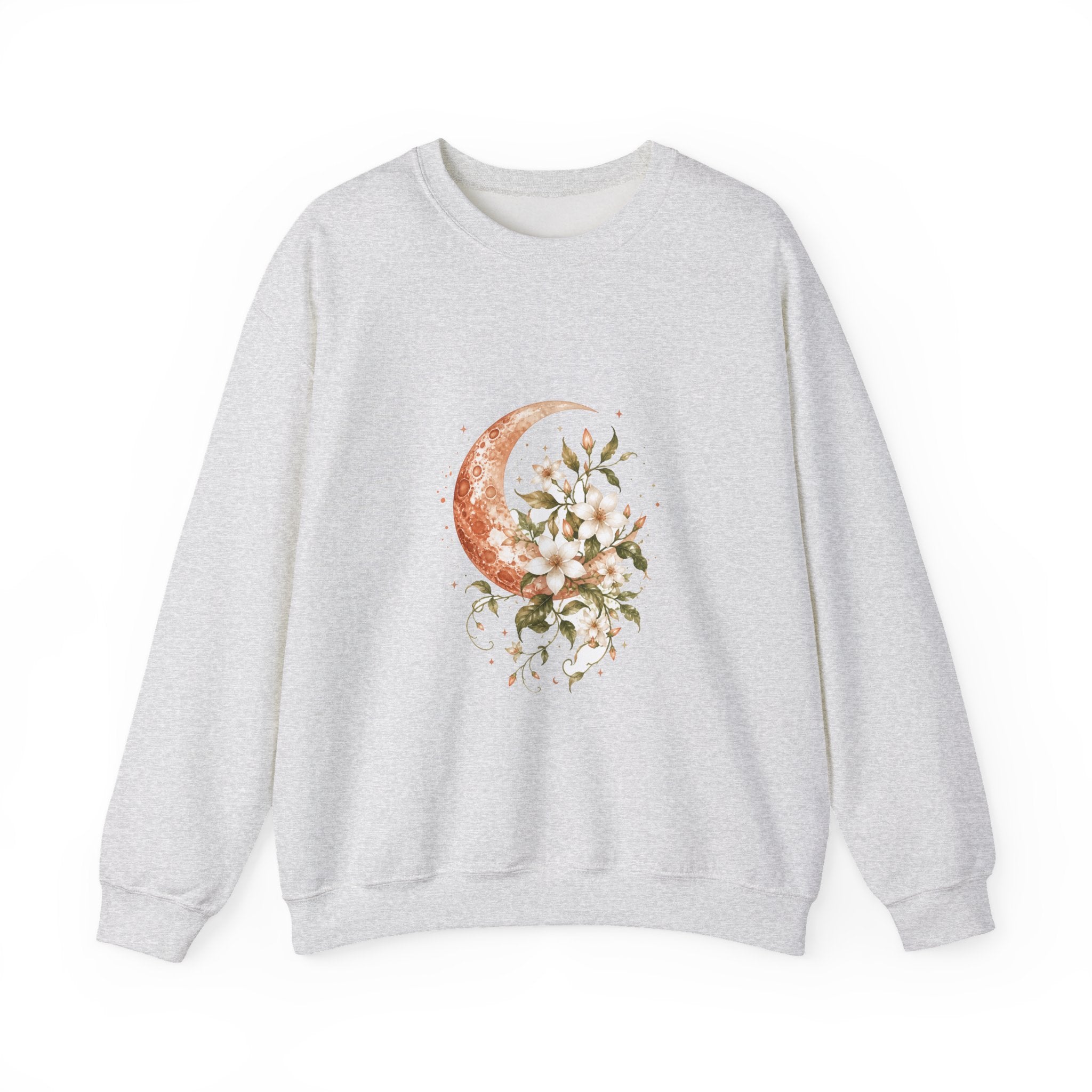 Matching Couple Sweatshirt - Sun & Moon Matching Couple Comfort Colors Crew Watercolor Art His Hers Birthday Gift - Design A