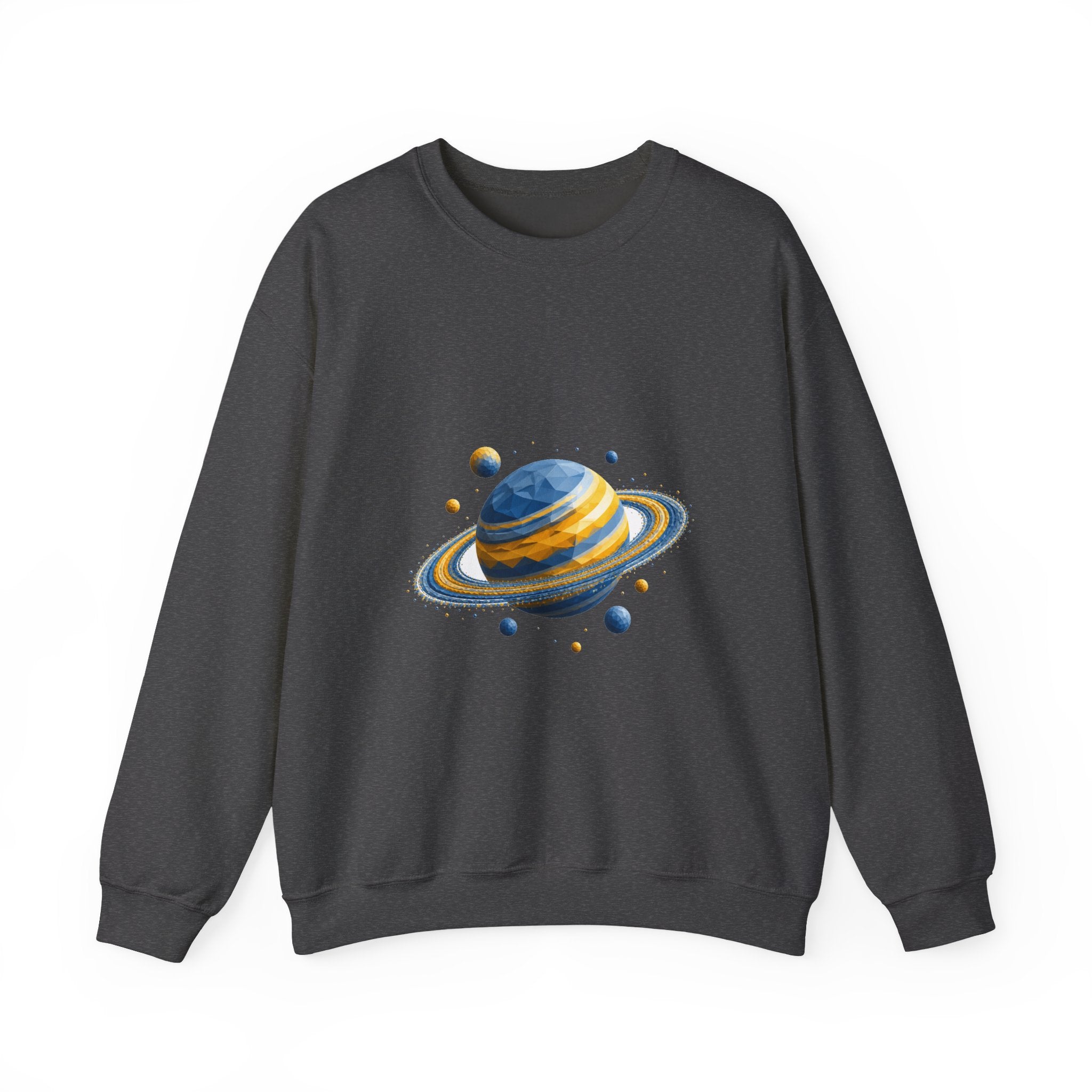 Matching Couple Sweatshirt - Astronaut & Planet Matching Couple Comfort Colors Crew Geometric Art His Hers Love Gift - Design B