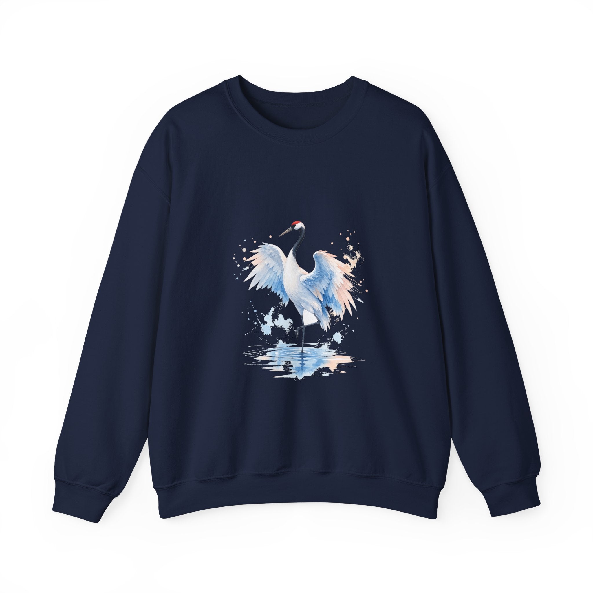 Matching Couple Sweatshirt - Tiger & Crane Matching Couple Comfort Colors Crew Watercolor Art His Hers Birthday Gift - Design B