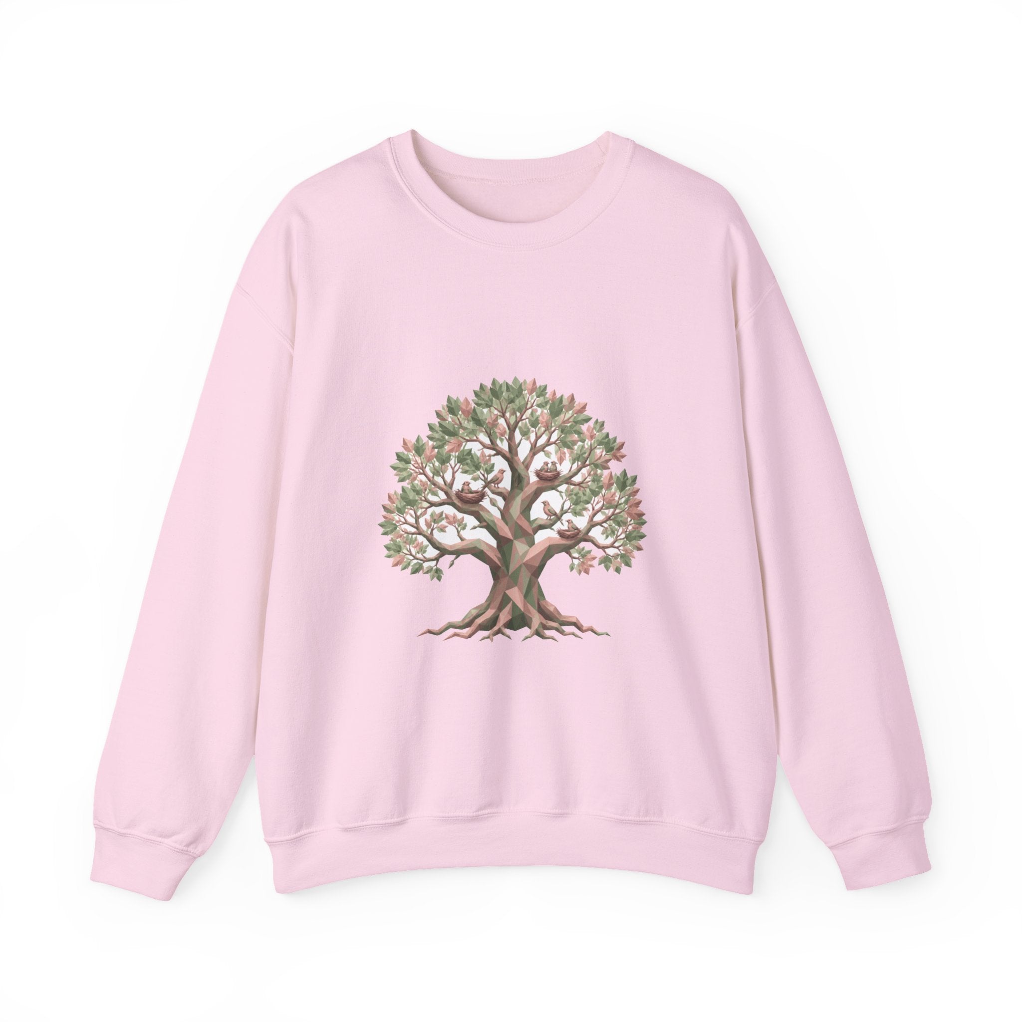 Matching Couple Sweatshirt - Ancient Oak & Deep Roots Matching Couple Crewneck Sweatshirt Geometric Art His Hers Couple Gift - Design A