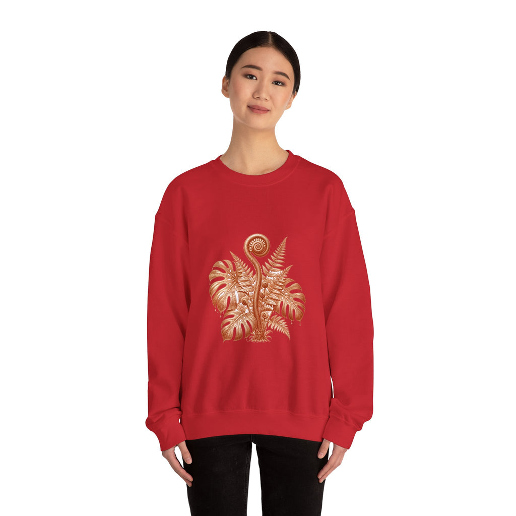 Matching Couple Sweatshirt - Desert & Rainforest Matching Couple Crewneck Sweatshirt Vintage Art His Hers Wedding Gift - Design B