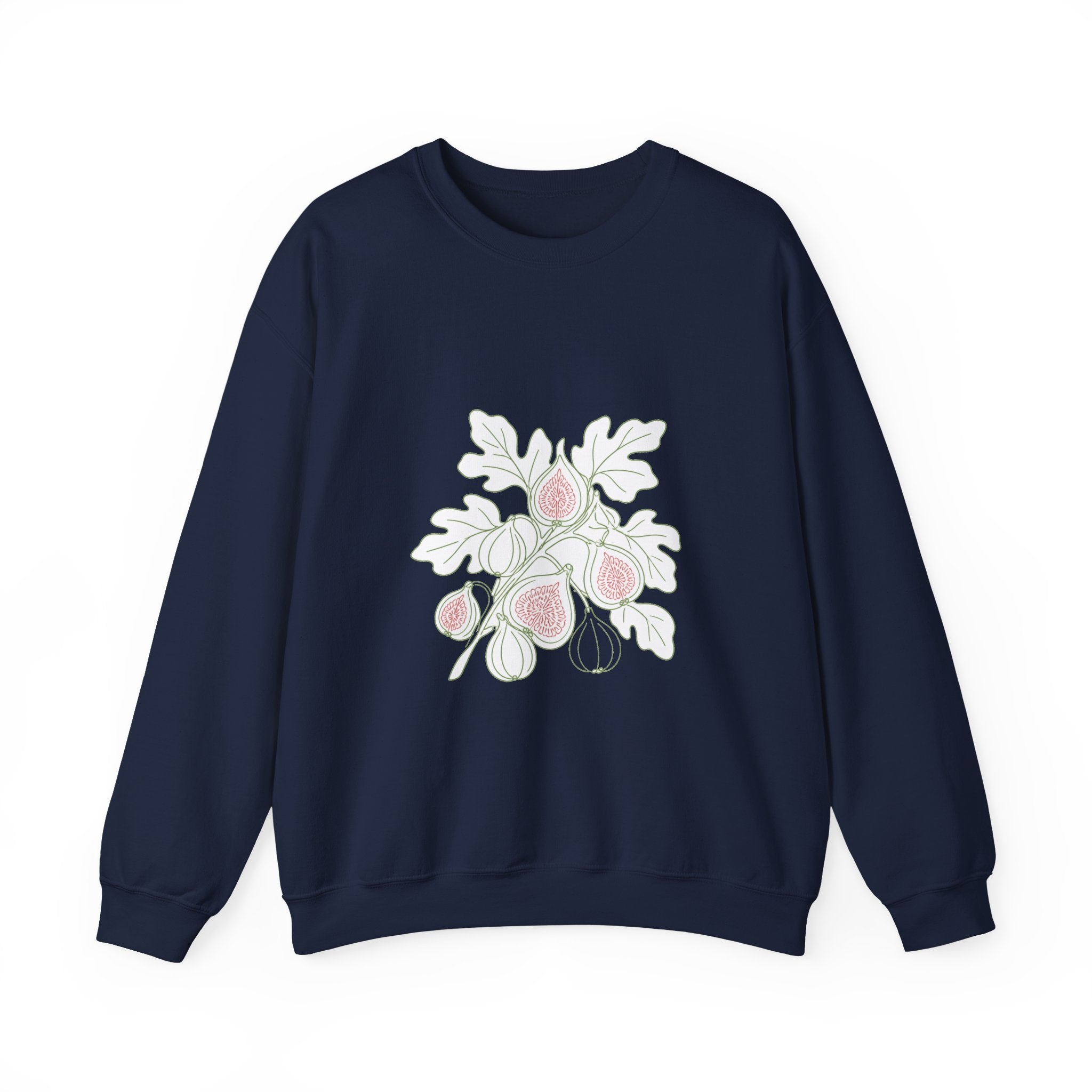Matching Couple Sweatshirt - Olive Branch & Fig Matching Couple Comfort Colors Crew Minimalist Art His Hers Christmas Gift - Design B