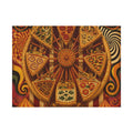 Pizza Ferris Wheel Wall Art Canvas 16×20 Psychedelic Cafe Decor Maximalist Print