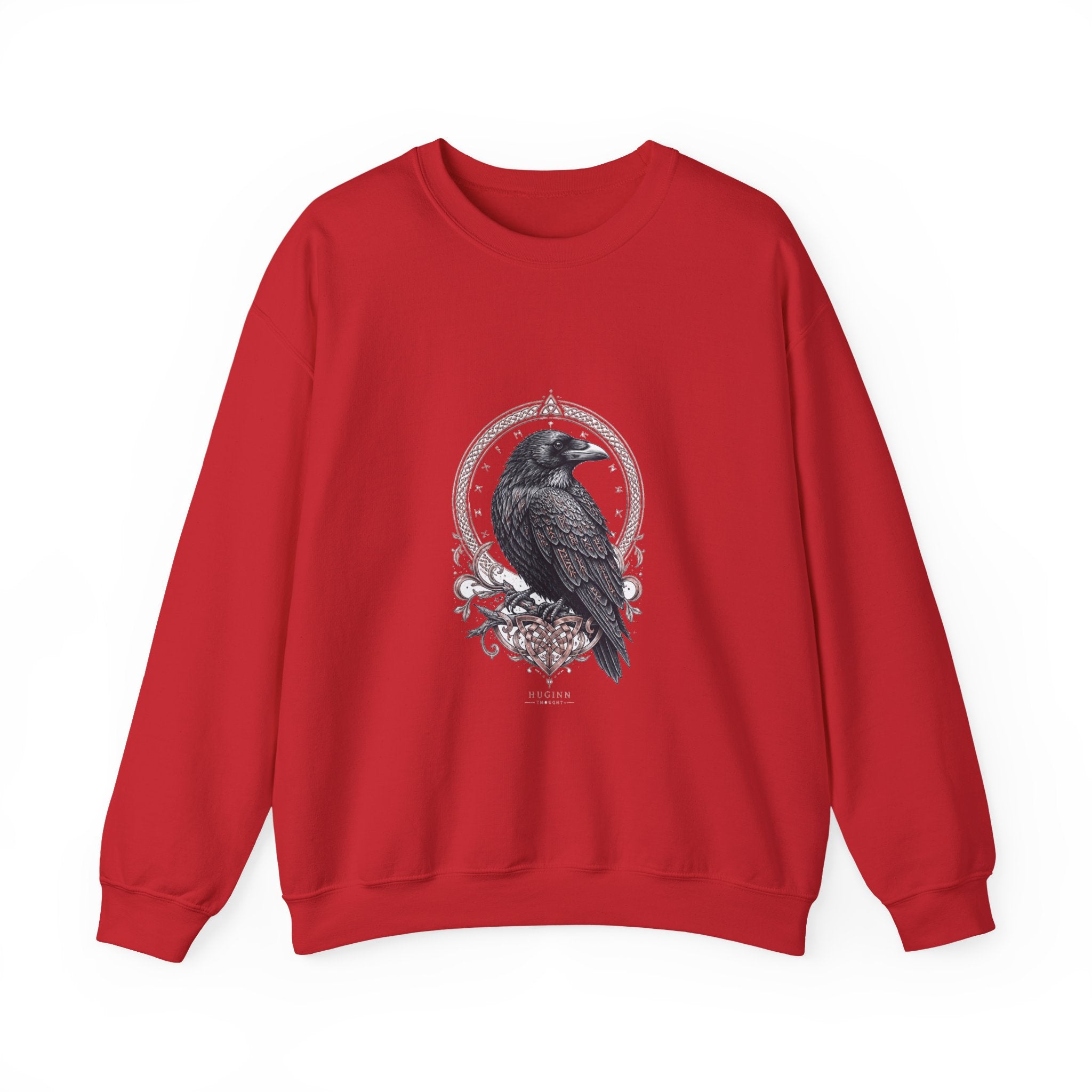 Matching Couple Sweatshirt - Huginn & Muninn Matching Couple Comfort Colors Crew Hand-Drawn Art His Hers Anniversary Gift - Design A
