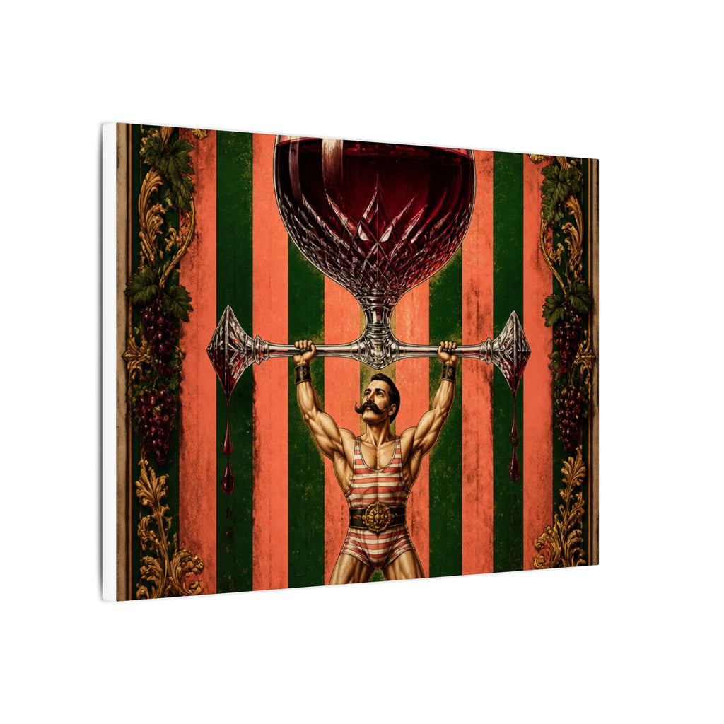 Wine Glass Strongman Wall Art Canvas 24×36 Baroque Studio Decor Maximalist Print