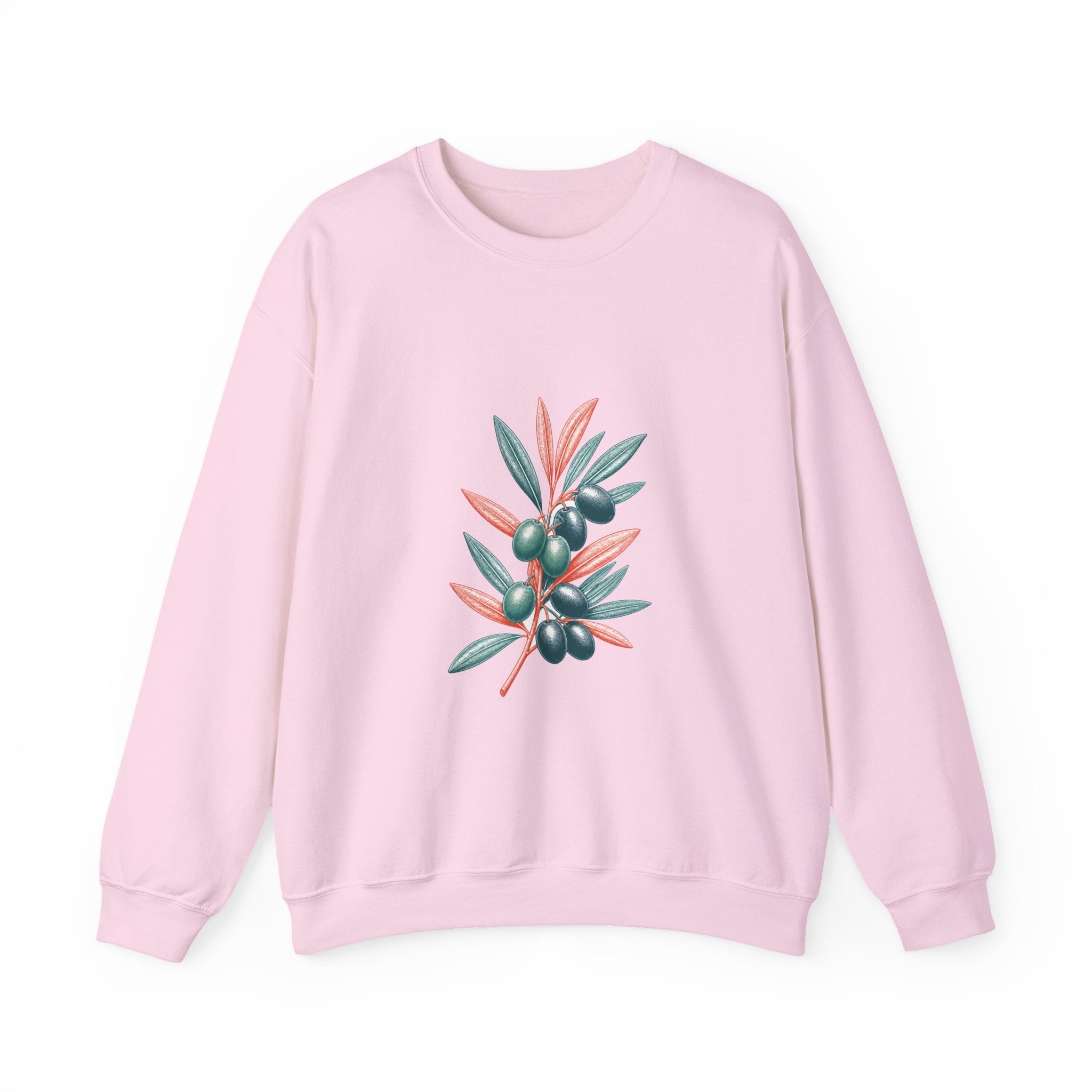 Matching Couple Sweatshirt - Olive Branch & Fig Matching Couple Comfort Colors Crew Vintage Art His Hers Honeymoon Gift - Design A