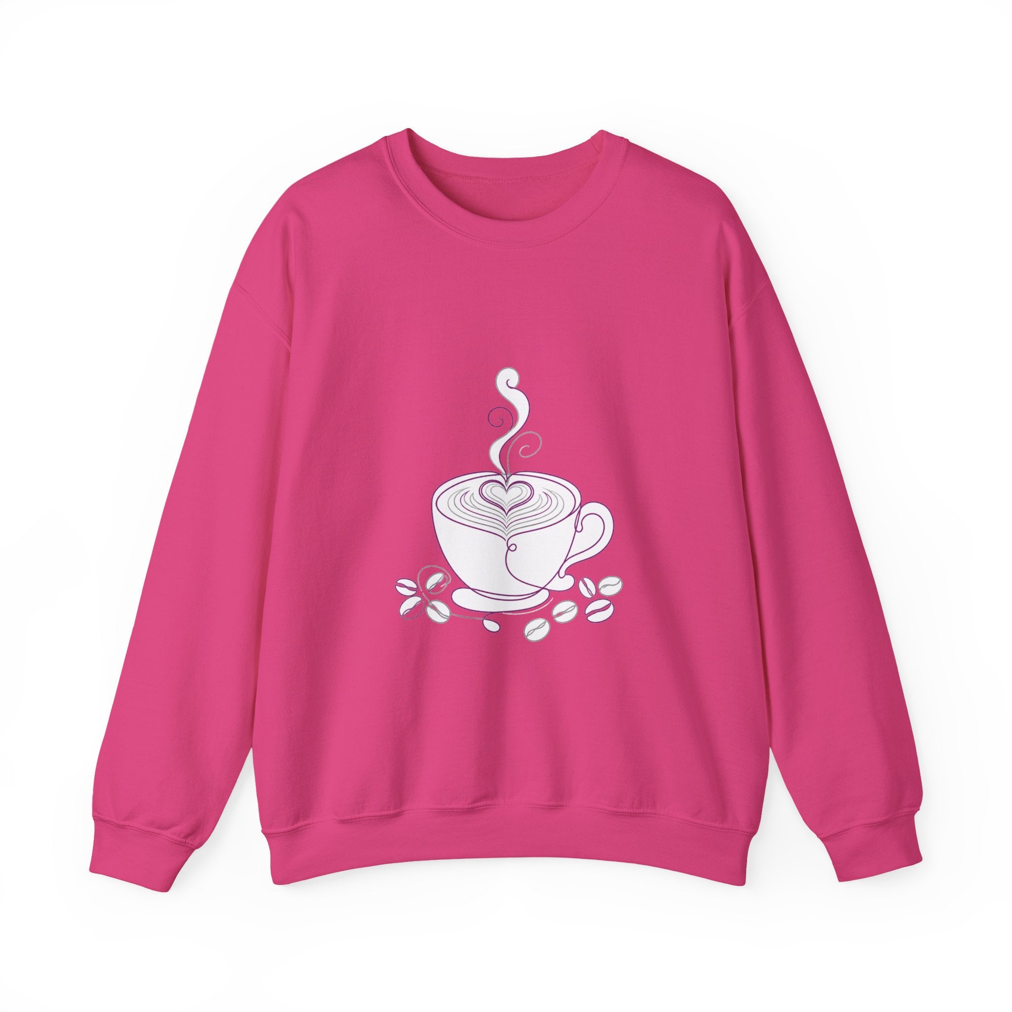 Matching Couple Sweatshirt - Coffee & Tea Matching Couple Comfort Colors Crew Minimalist Art His Hers Christmas Gift - Design A