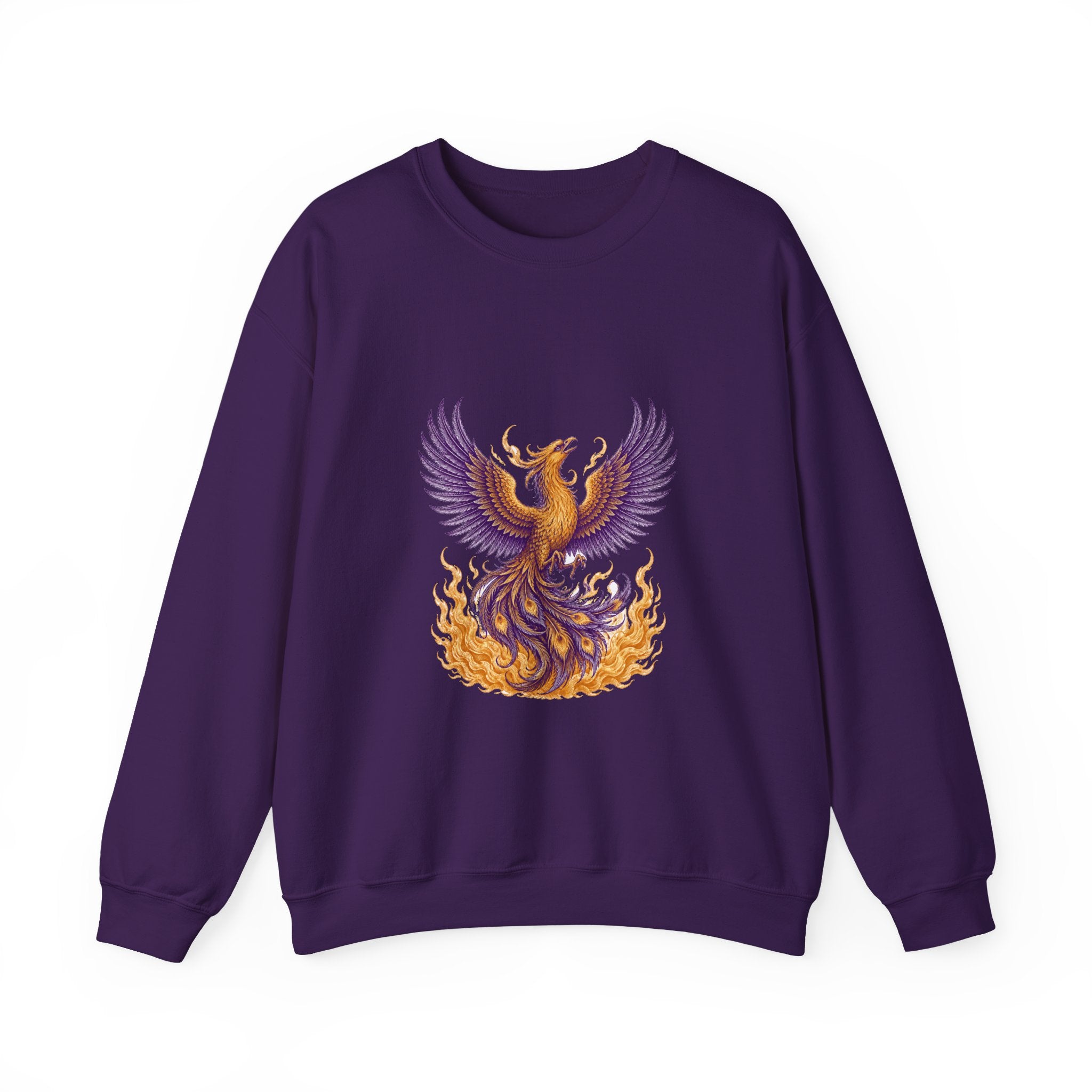 Matching Couple Sweatshirt - Dragon & Phoenix Matching Couple Comfort Colors Crew Vintage Art His Hers Honeymoon Gift - Design B